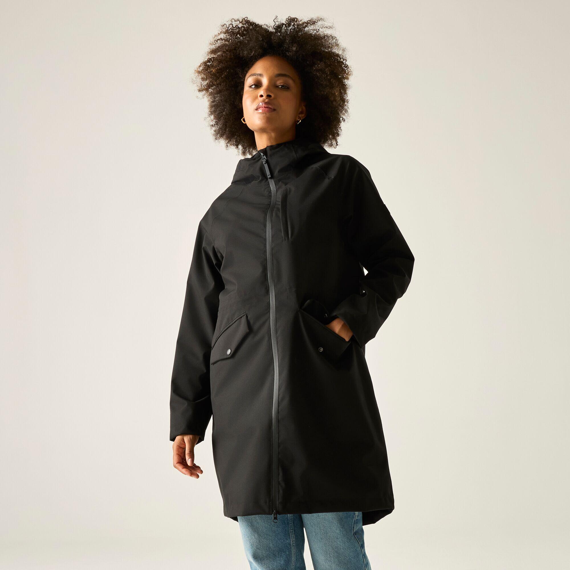 Womens Levita Longline Hooded Waterproof Jacket 6/7