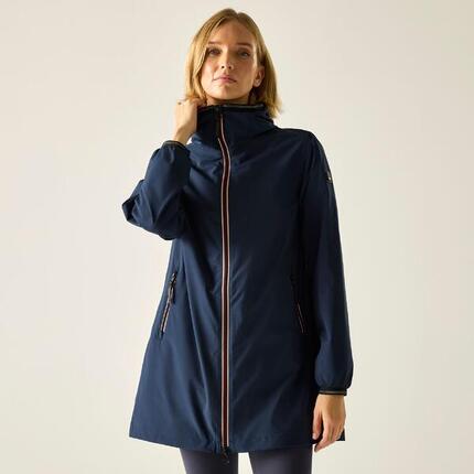 Veste imperméable longue à capuche Lenika pour femme