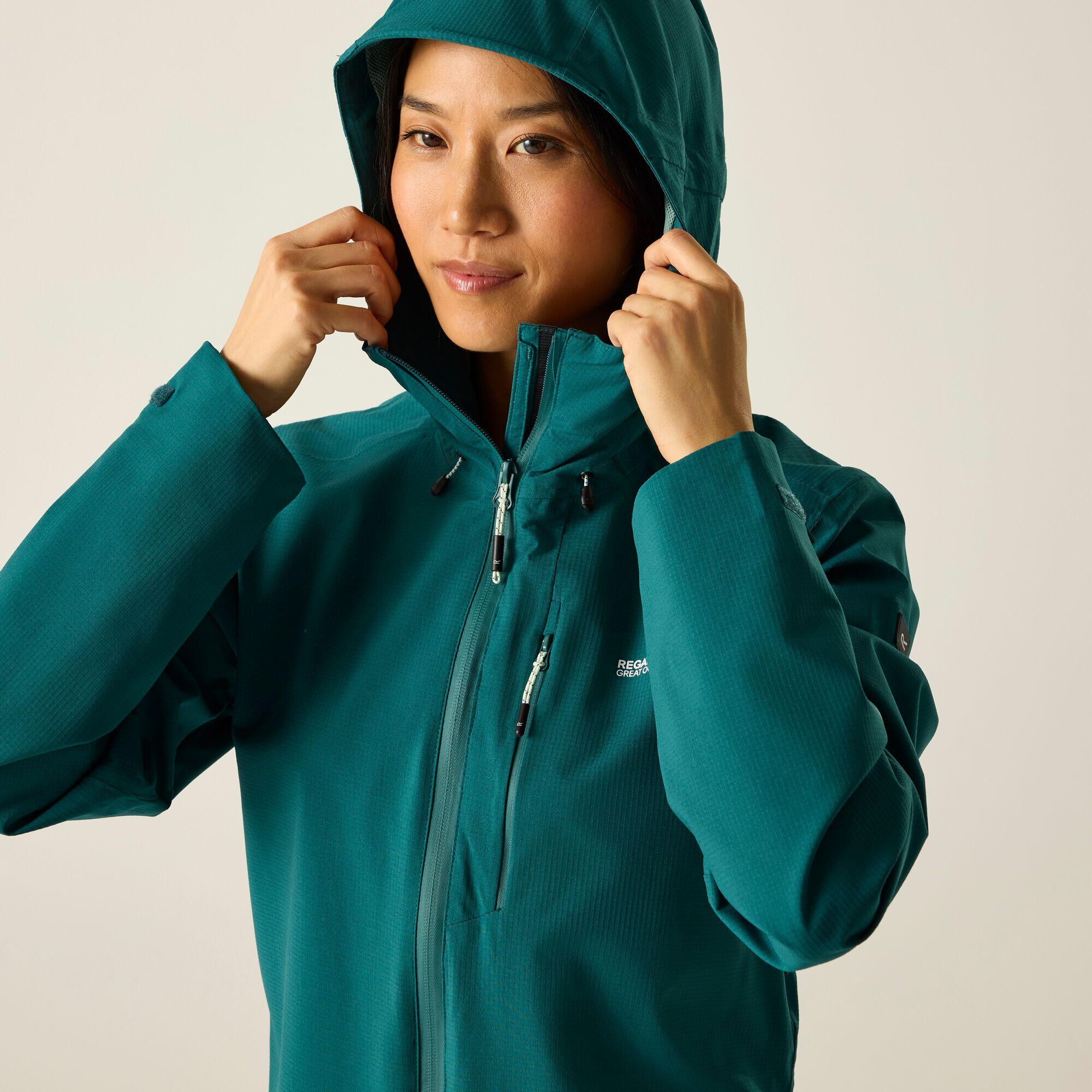 Womens Oklarna Hooded Hiking Waterproof Jacket 6/7