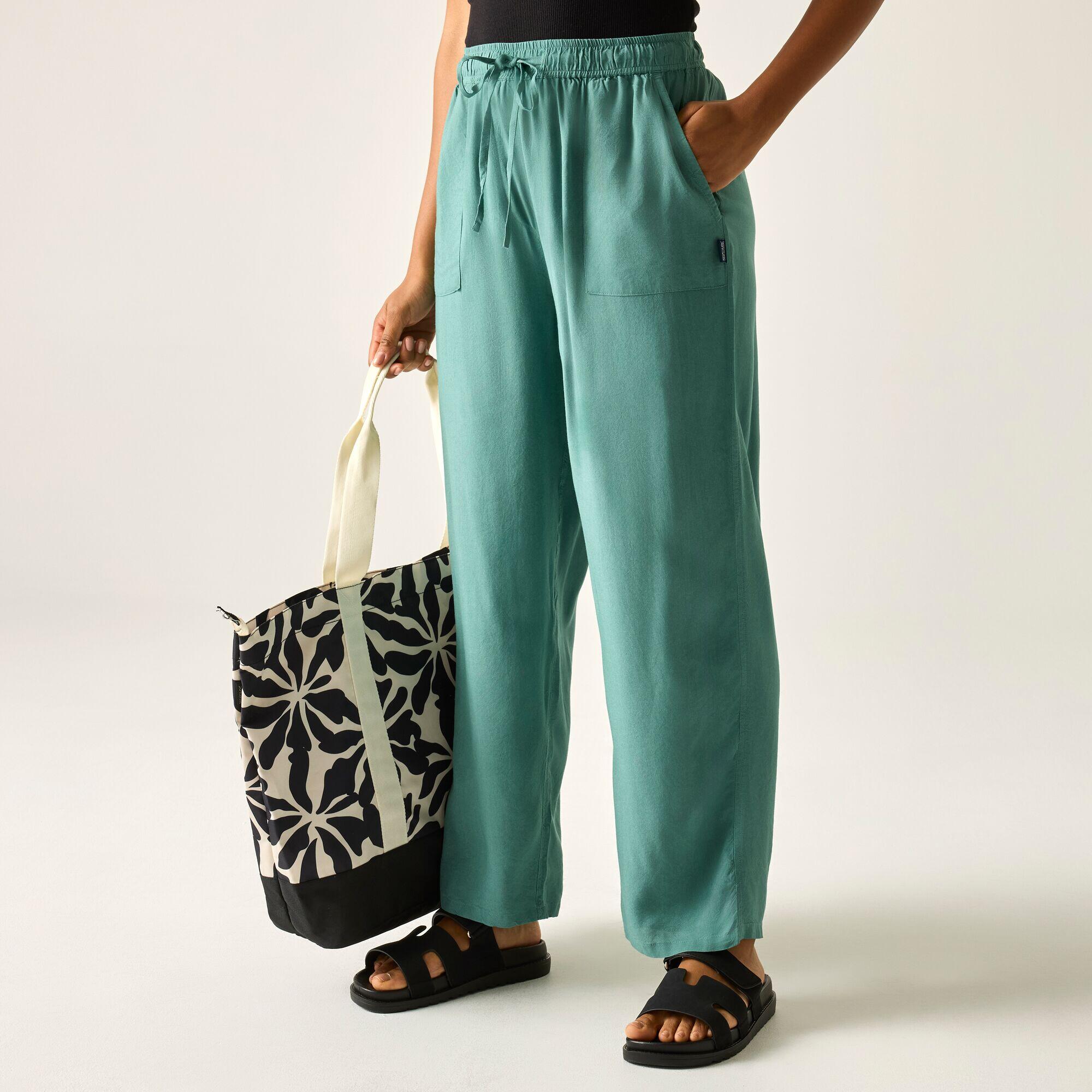 Pantaloni elasticizzati con coulisse Elbrie da donna 2/7
