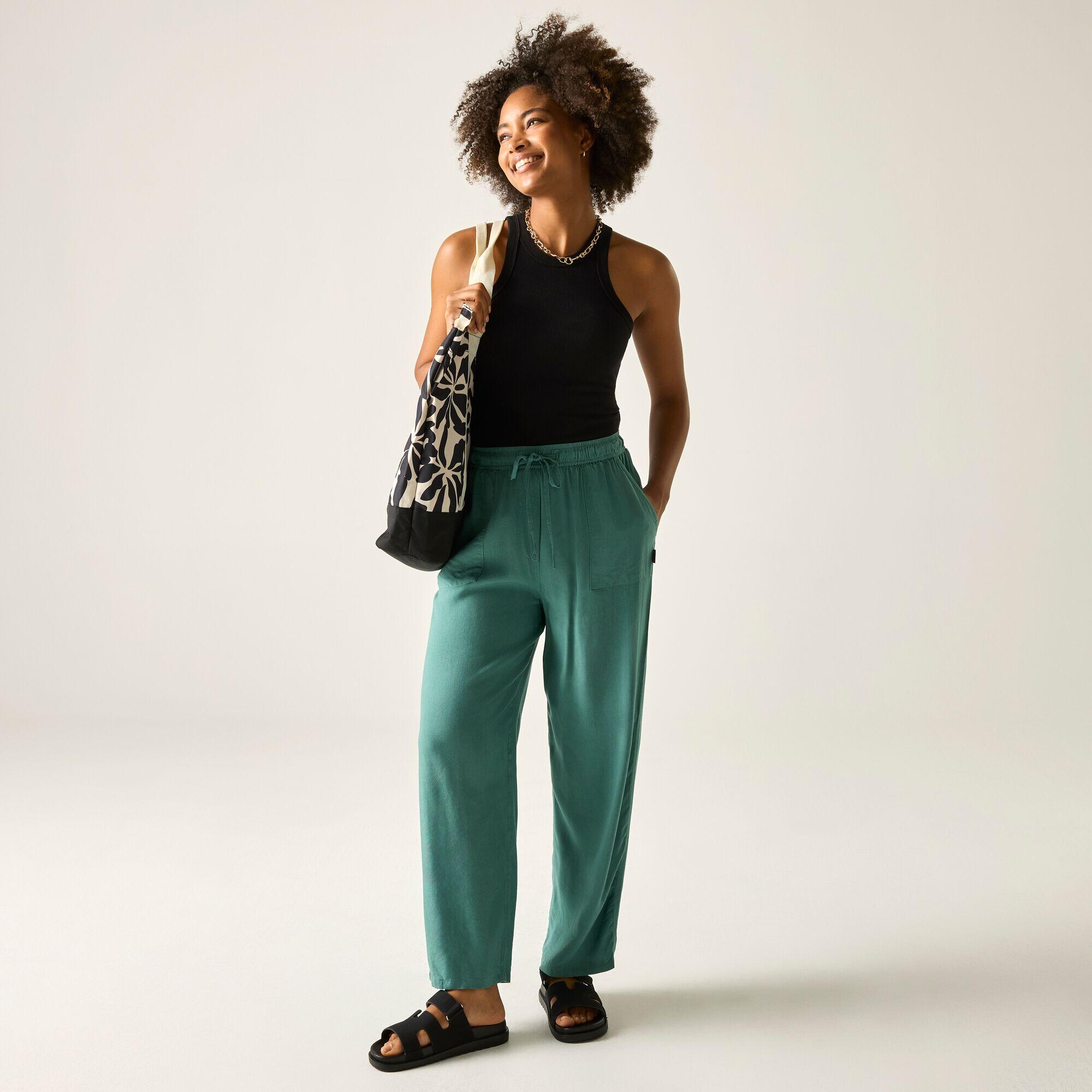 Pantaloni elasticizzati con coulisse Elbrie da donna 4/7