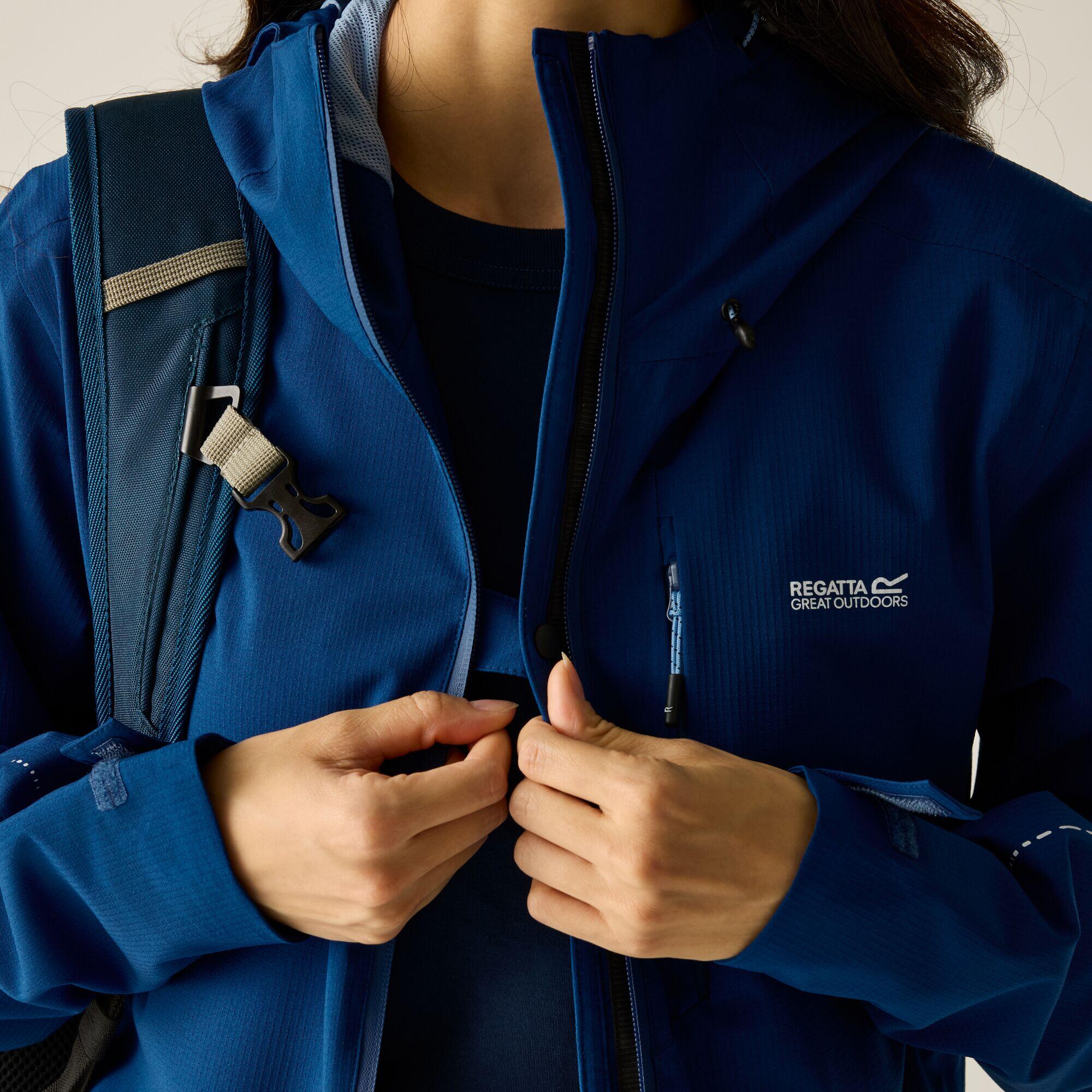 Womens Oklarna Hooded Hiking Waterproof Jacket 5/7