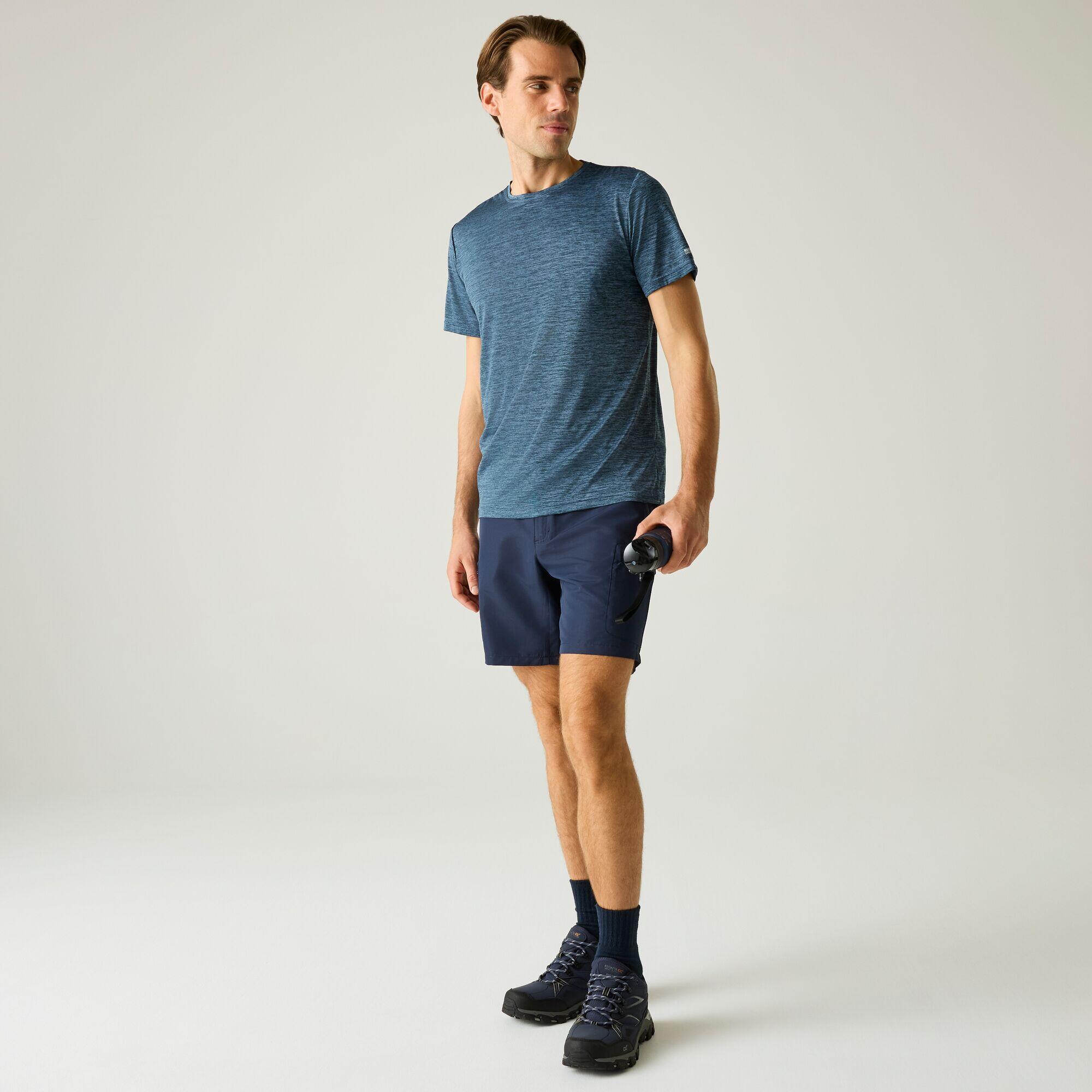 Herren Fingal Edition Kurzarm-T-Shirt in Melange-Optik 3/7