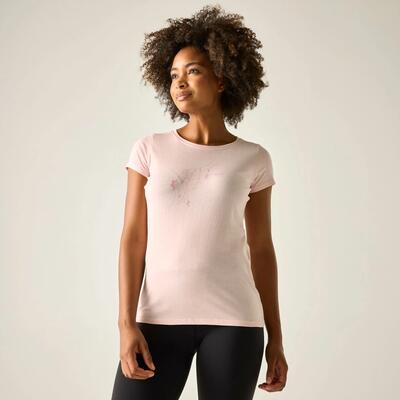Dames t-shirt met korte mouwen en grafische print