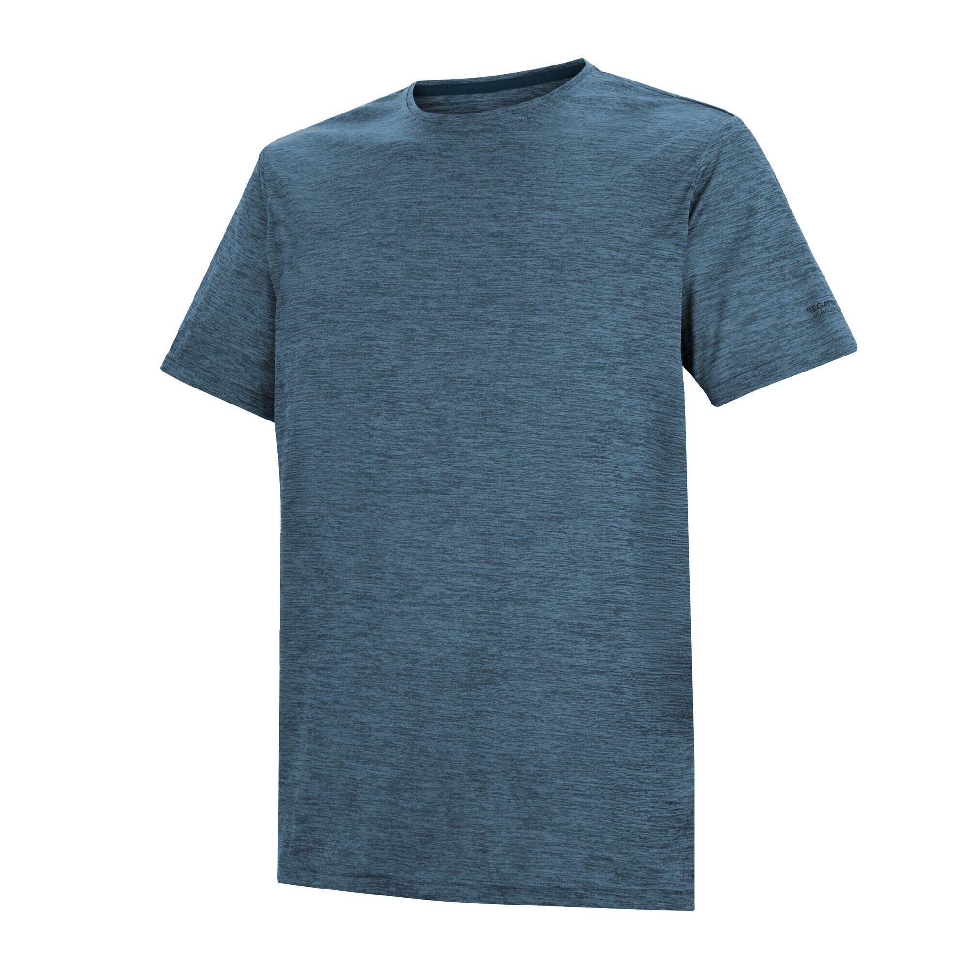 Herren Fingal Edition Kurzarm-T-Shirt in Melange-Optik 7/7