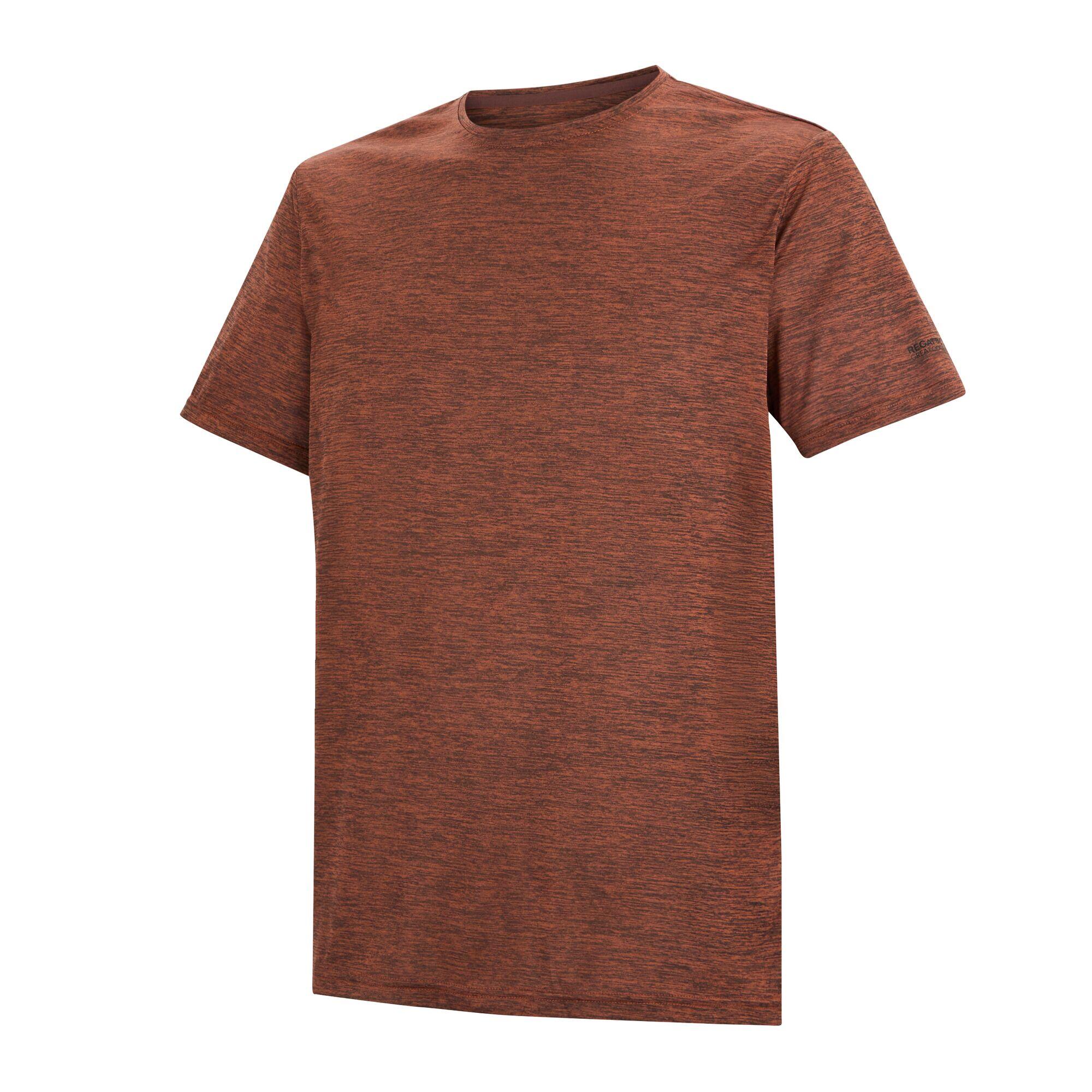 Herren Fingal Edition Kurzarm-T-Shirt in Melange-Optik 7/7