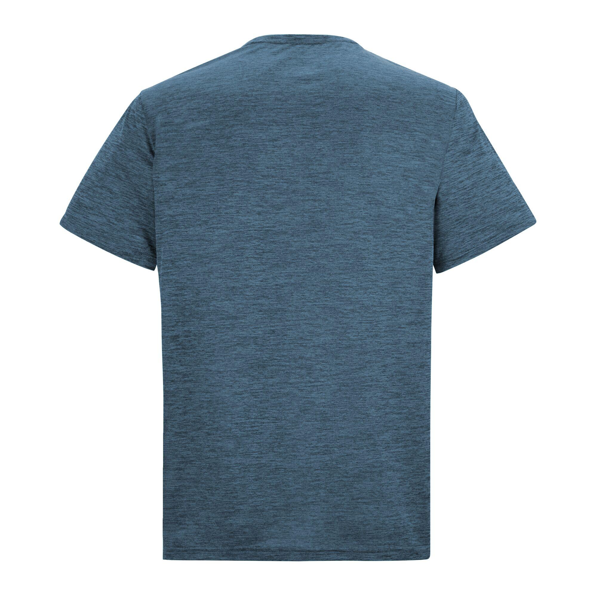 Herren Fingal Edition Kurzarm-T-Shirt in Melange-Optik 6/7