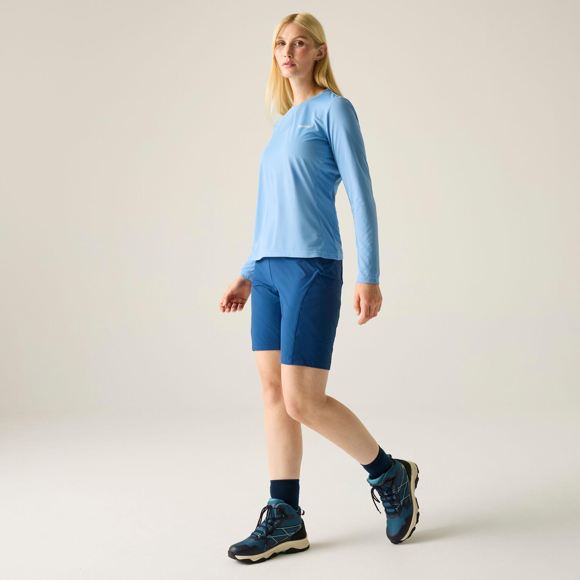 Mindo dames T-shirt met korte mouwen en anti-insectenprint van mesh 3/7