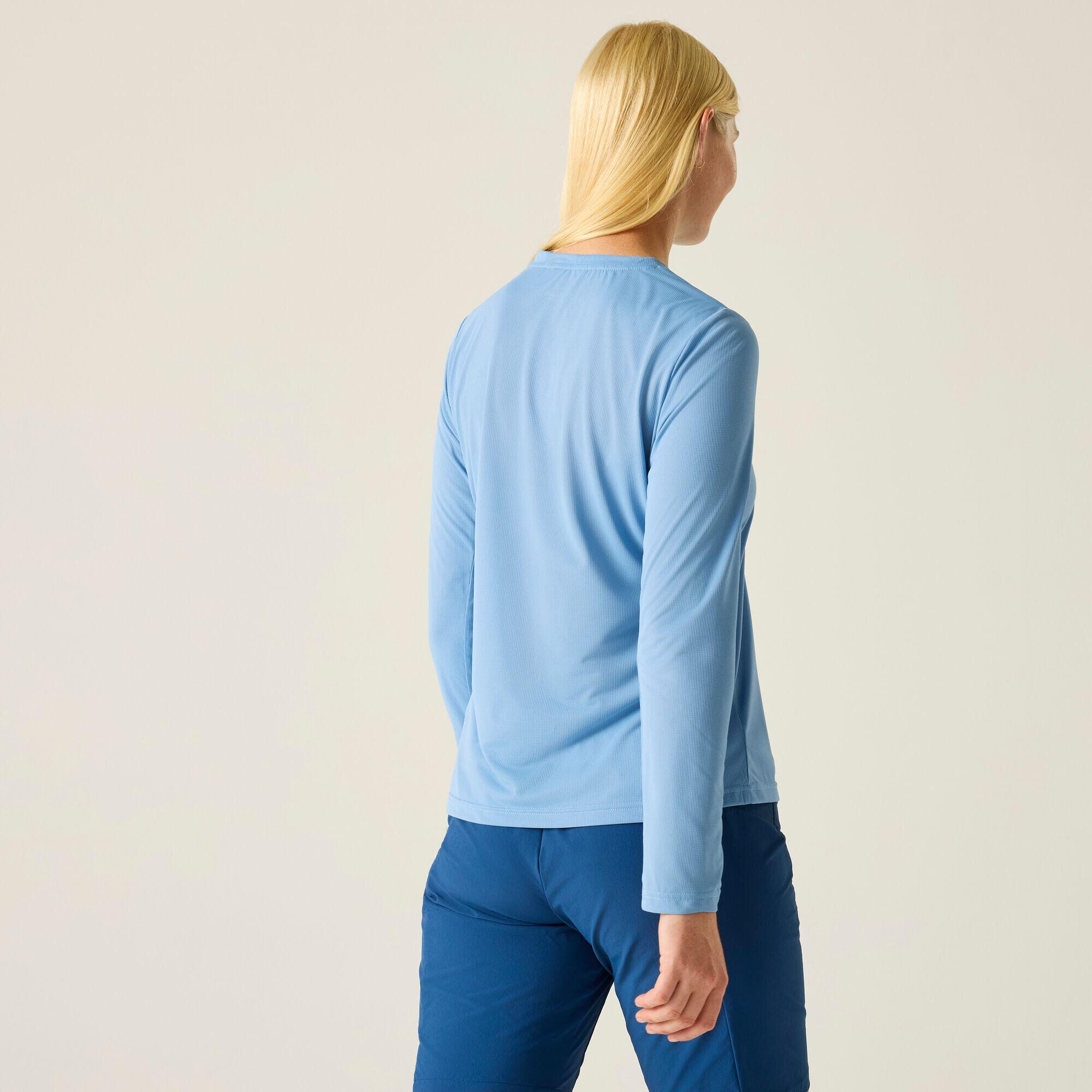 Mindo dames T-shirt met korte mouwen en anti-insectenprint van mesh 2/7