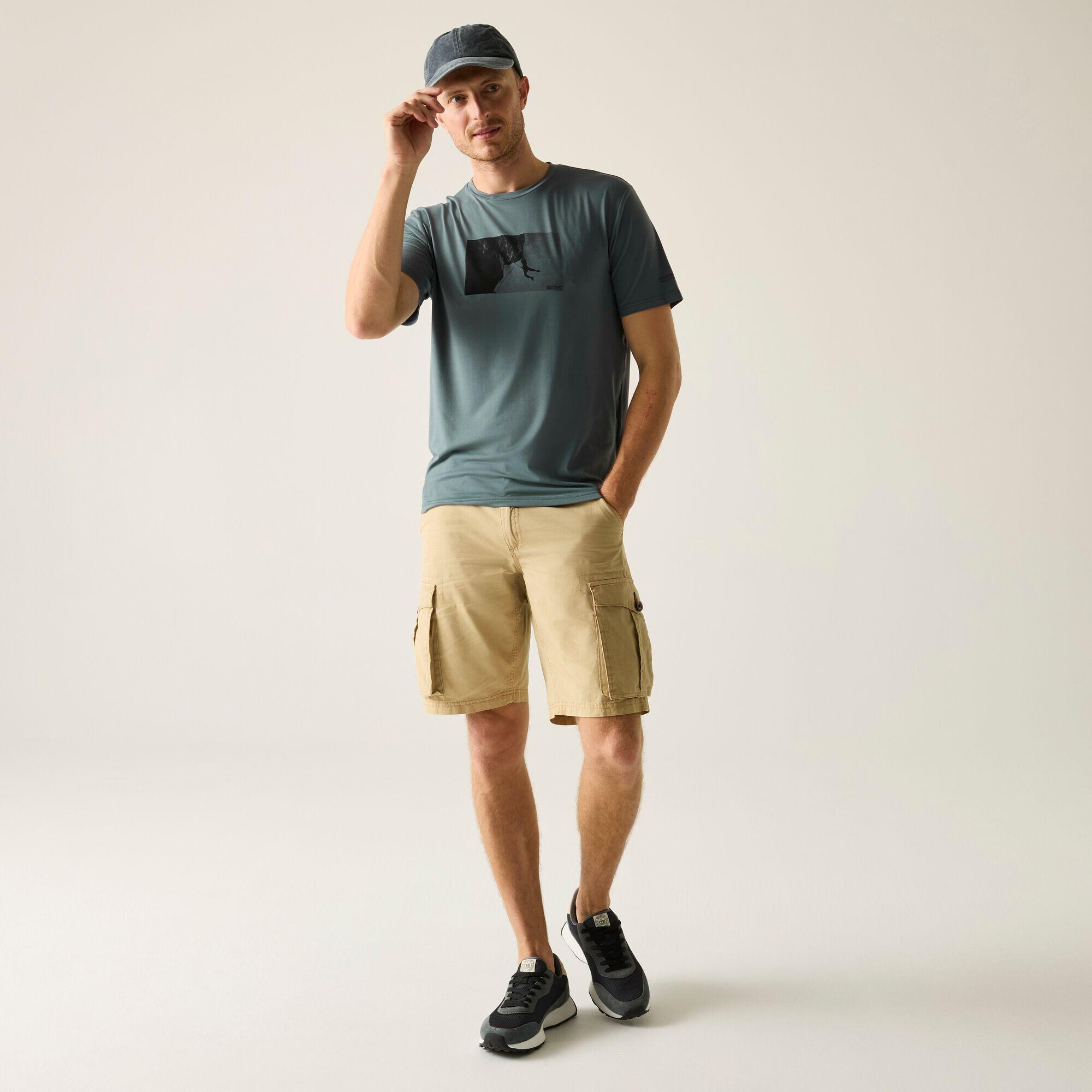 Herren Fingal Stretch Kurzarm-T-Shirt mit Grafik 3/7