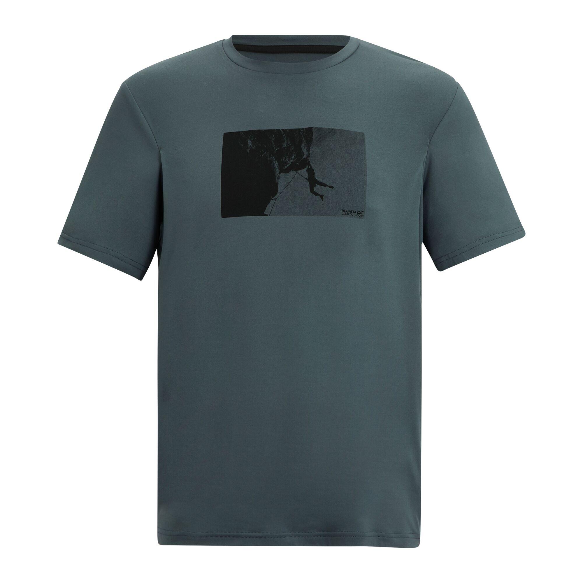 Herren Fingal Stretch Kurzarm-T-Shirt mit Grafik 5/7