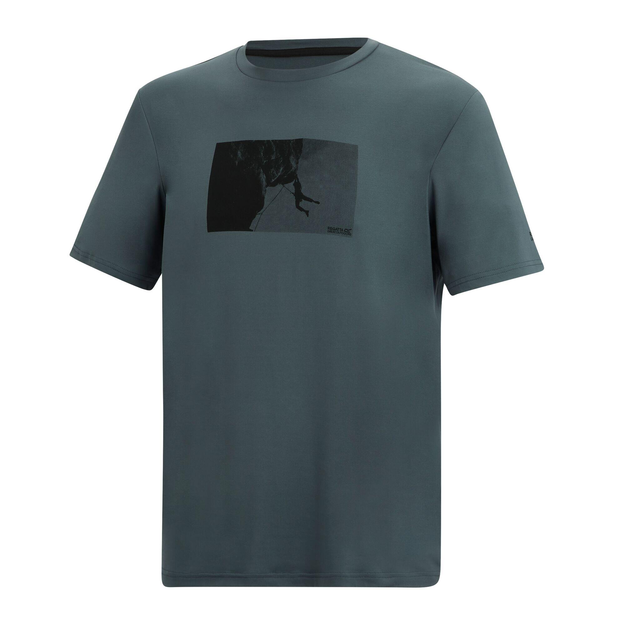 Herren Fingal Stretch Kurzarm-T-Shirt mit Grafik 7/7