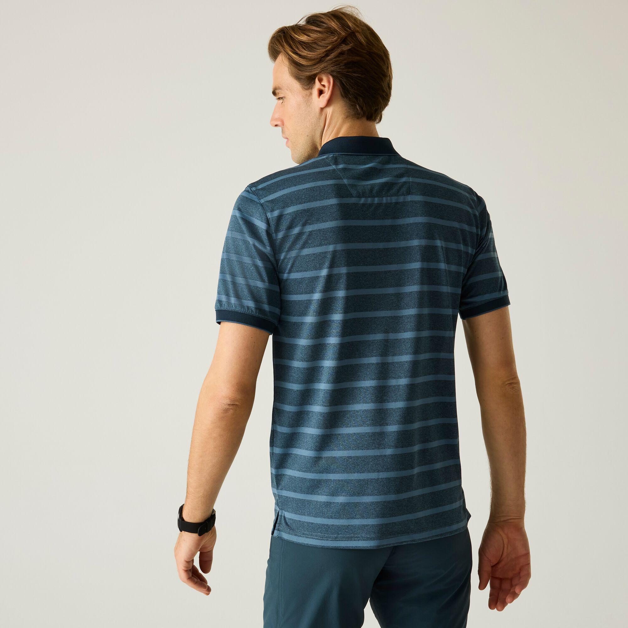 Polo Kildra rayé en maille pour homme 2/7