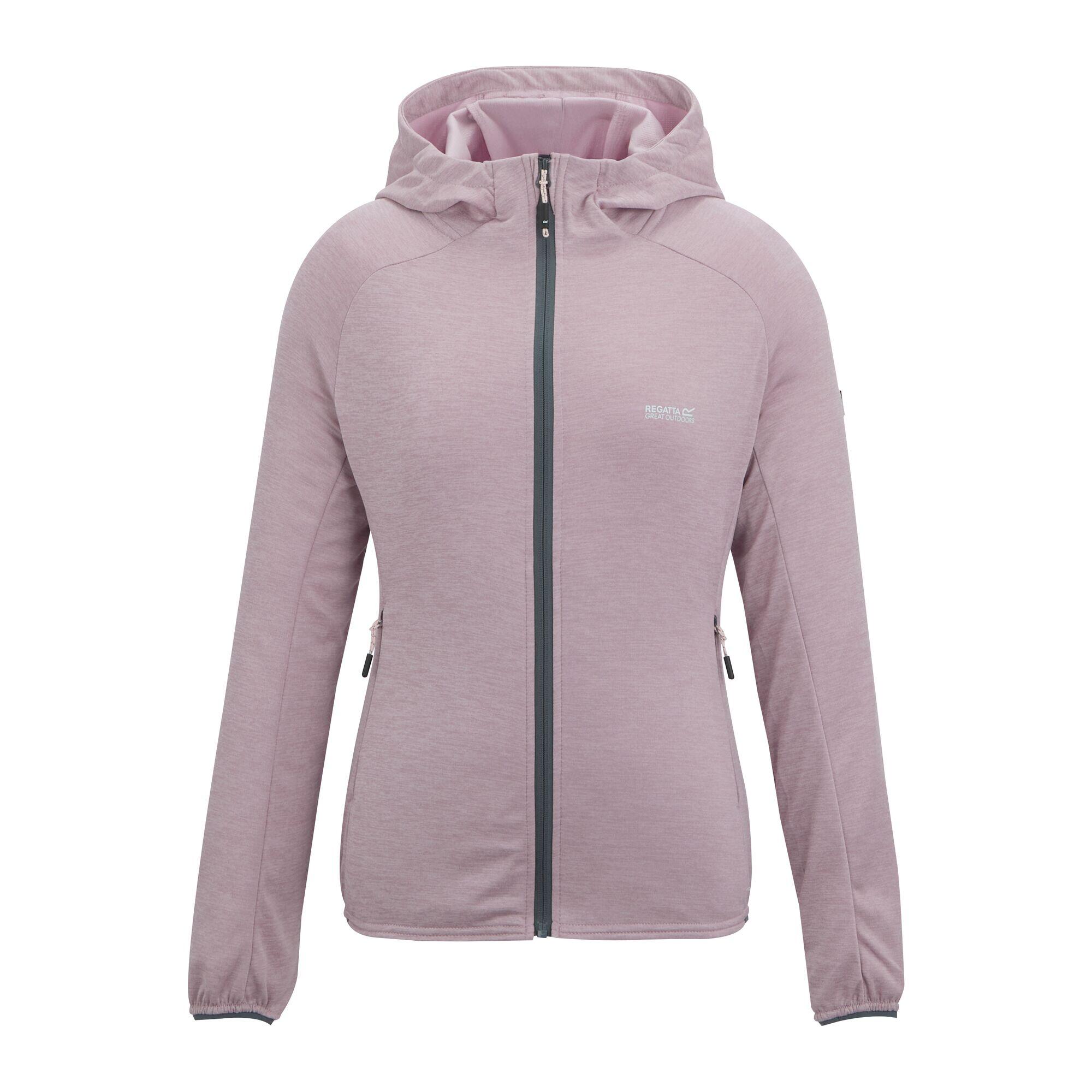 Damen Ferna melierter Stretch‑Midlayer mit Kapuze und Vollreißverschluss 5/7