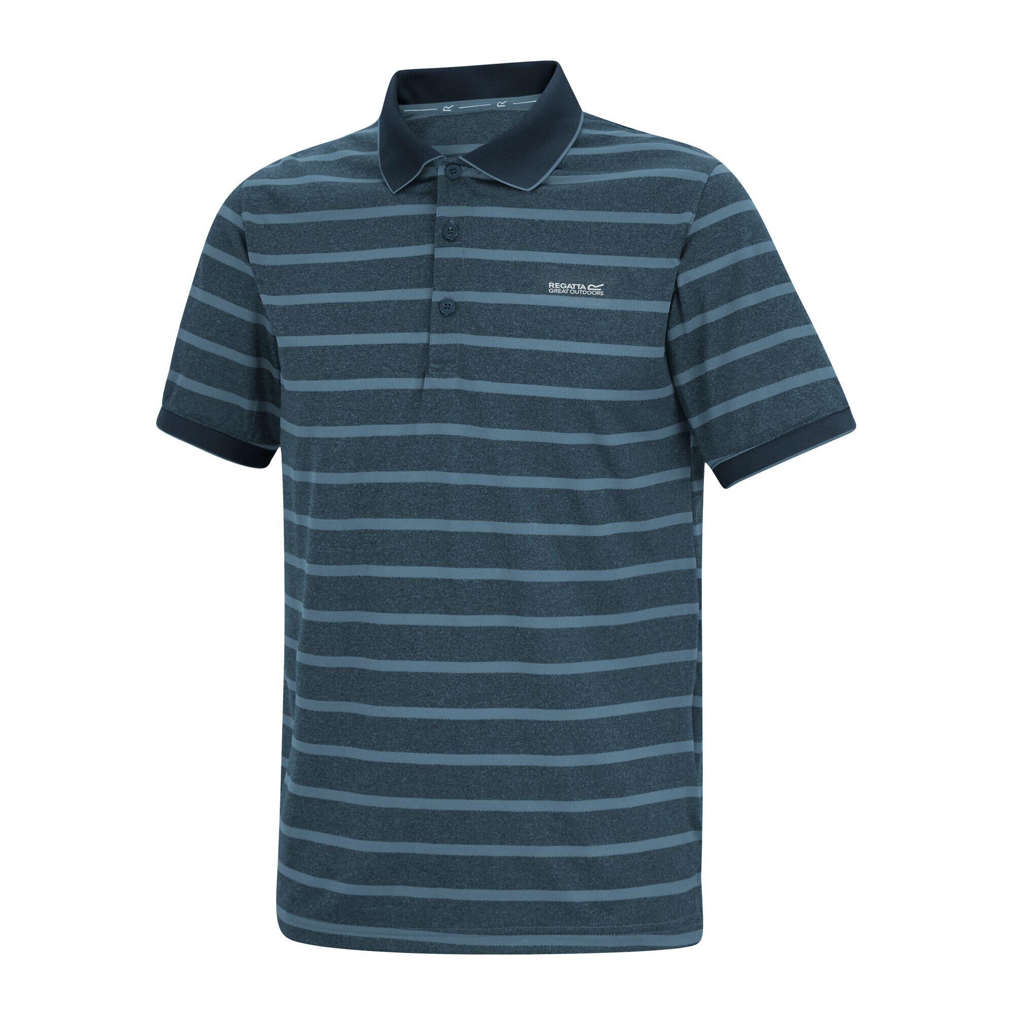 Polo Kildra rayé en maille pour homme 7/7