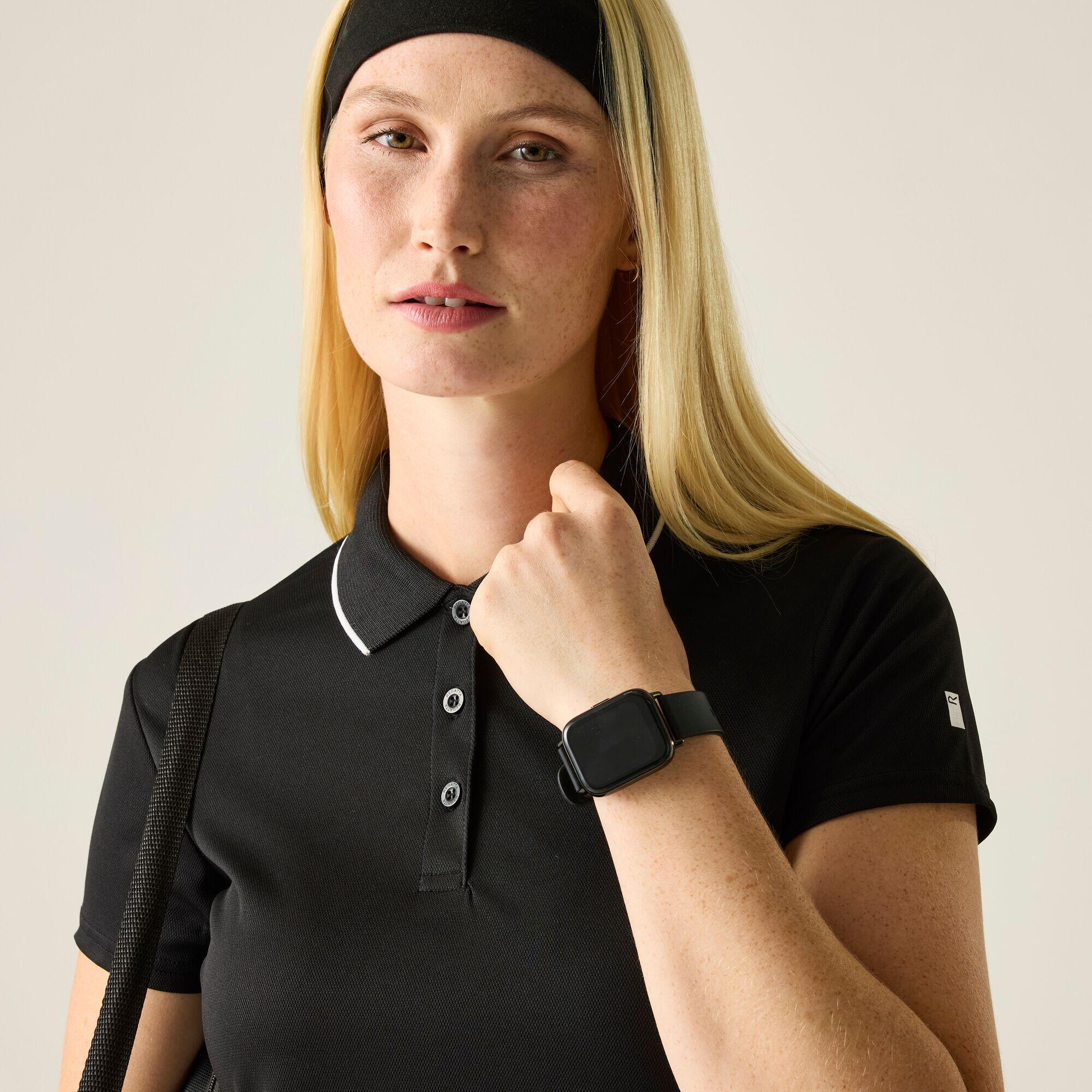 Polo Maverick pour femme avec logo à bord en V 4/7