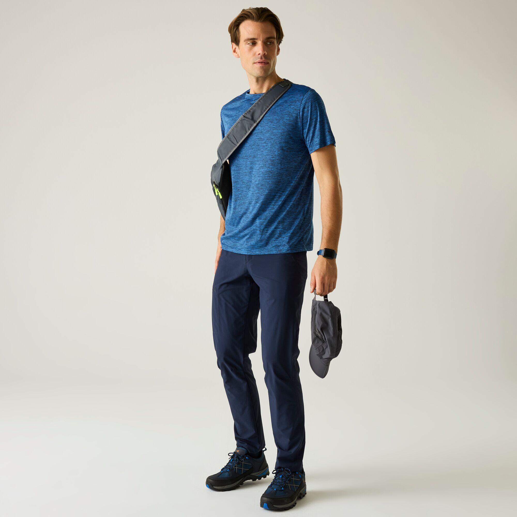 Herren Fingal Edition Kurzarm-T-Shirt in Melange-Optik 3/7