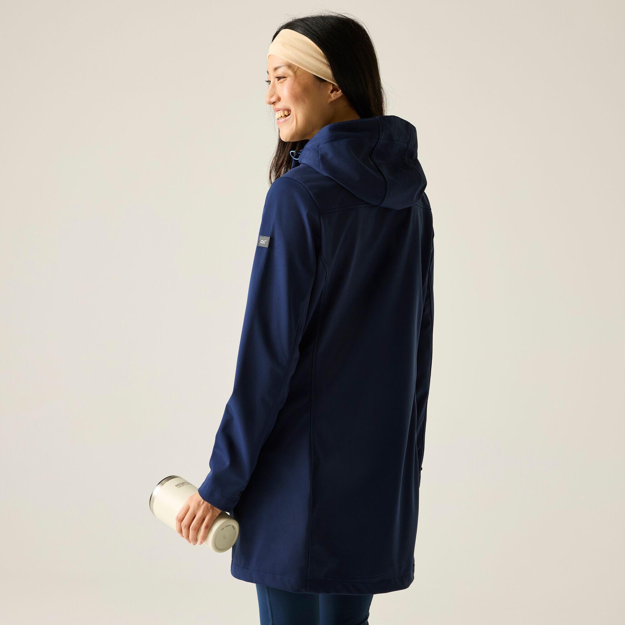 Veste softshell longue à capuche déperlante Carisbrooke pour femme 2/7