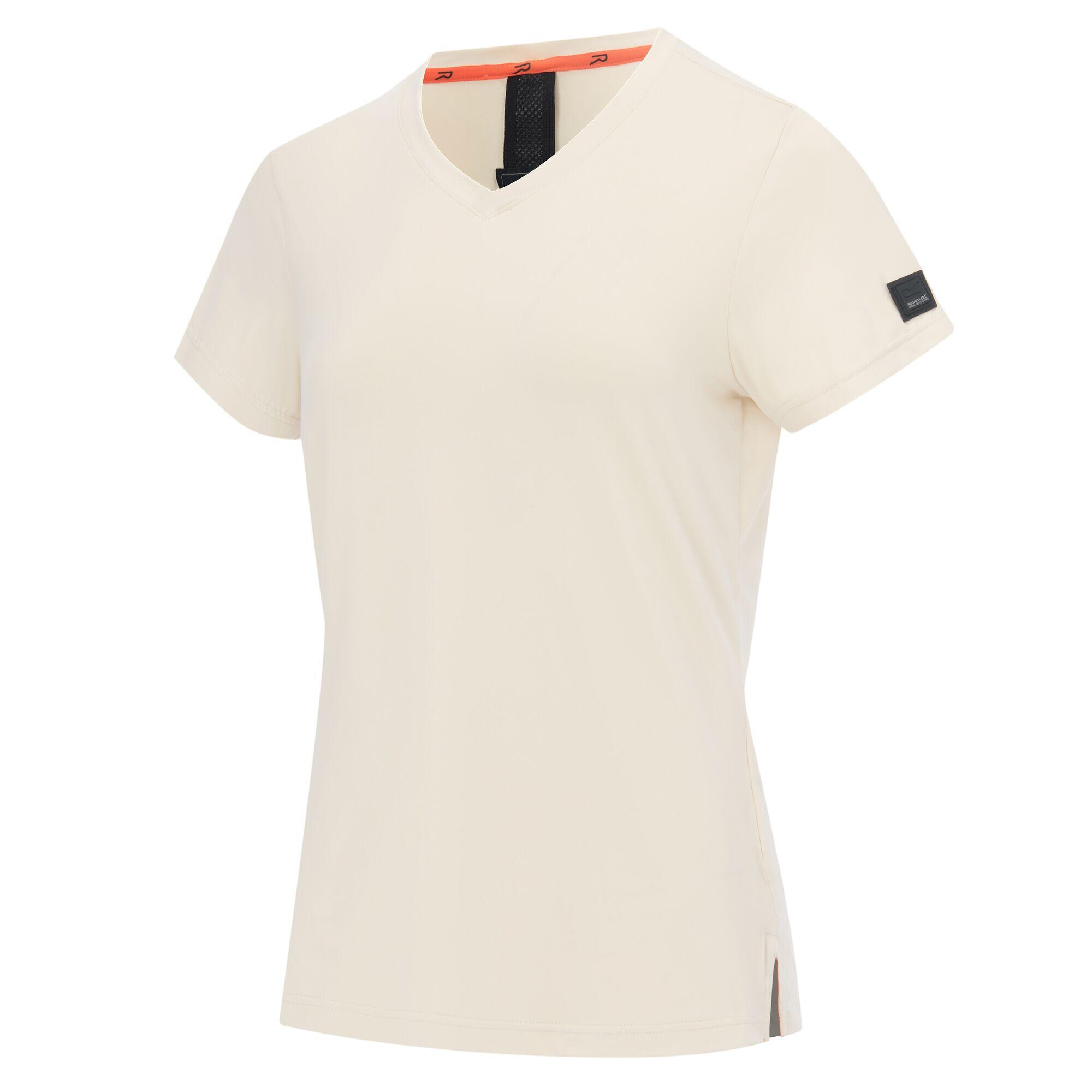 Dames Elkie T-shirt met V-hals en korte mouwen 6/7