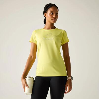 Dames fingal slogan t-shirt met korte mouwen
