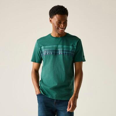 Rendro heren t-shirt met korte mouwen en grafische print