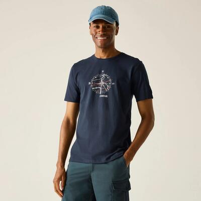 Cline ix t-shirt met korte mouwen en grafische print voor heren