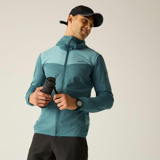 Couche intermédiaire à capuche zippée intégrale Finchdale Marl pour homme