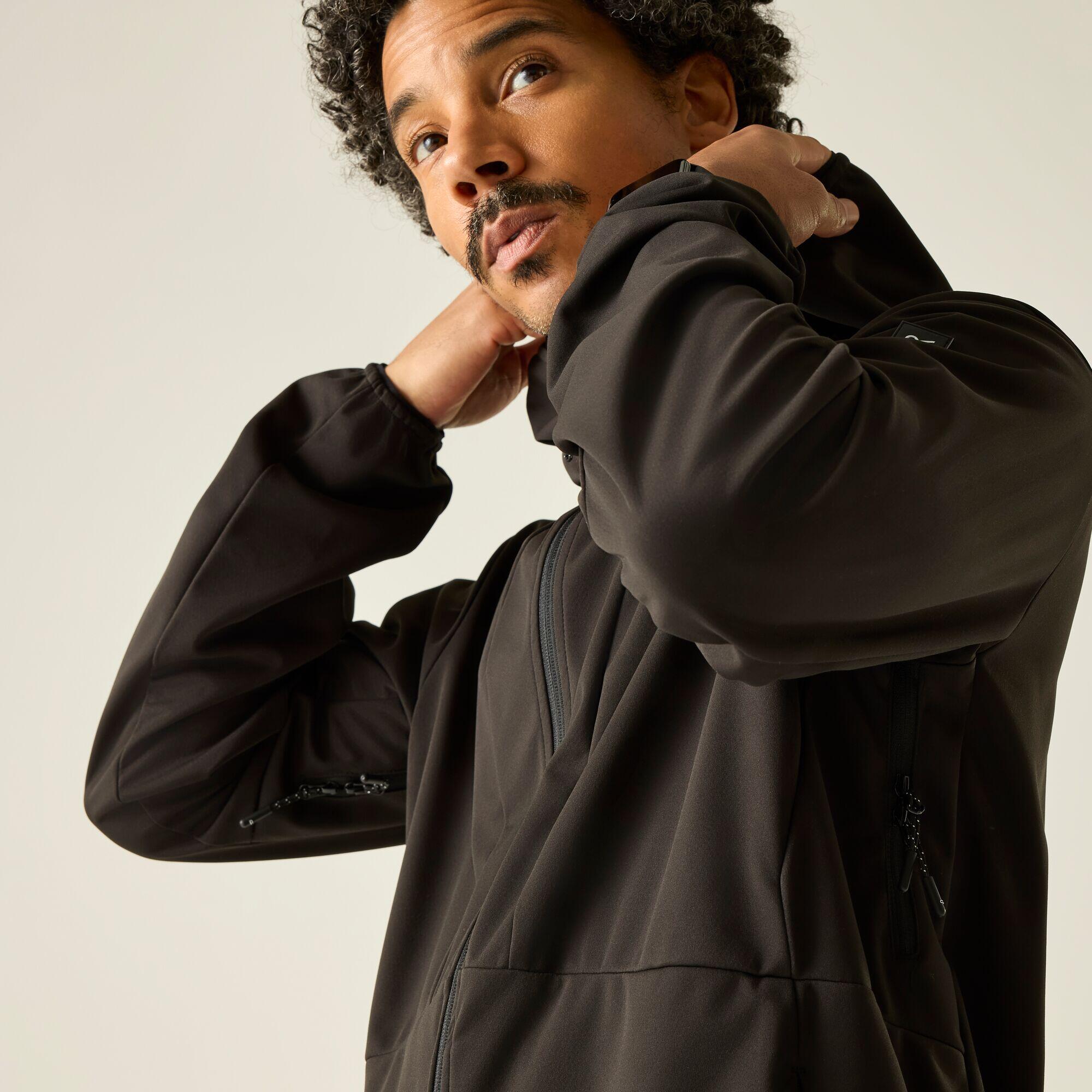 Herren Tredmoor wasserabweisende Softshelljacke mit Kapuze 4/7