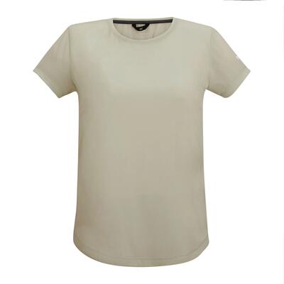 Mindo dames t-shirt met korte mouwen en anti-insectenprint van mesh