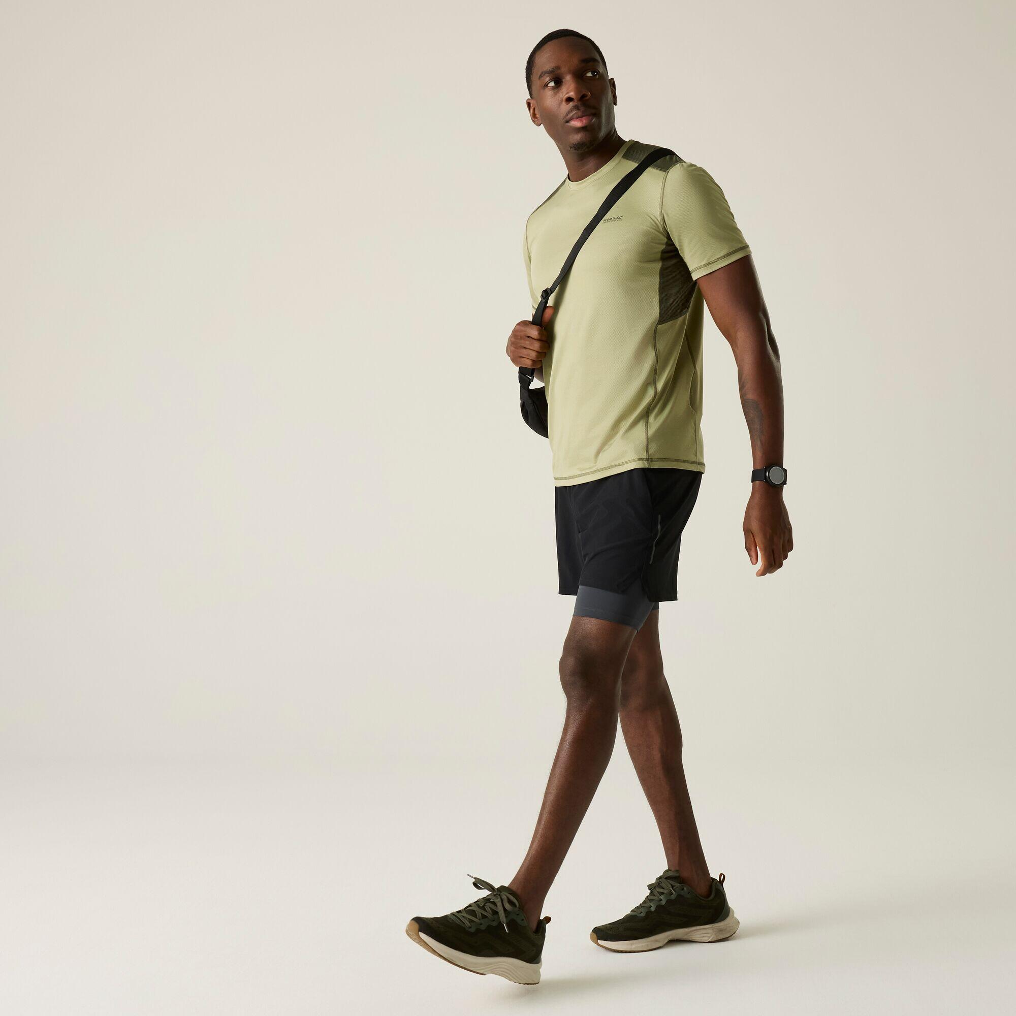 Virda heren T-shirt met korte mouwen en mesh-stof 3/7