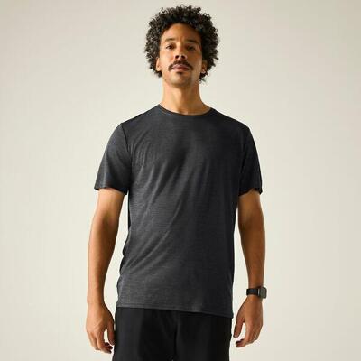 Heren fingal edition t-shirt met korte mouwen en gemêleerd patroon