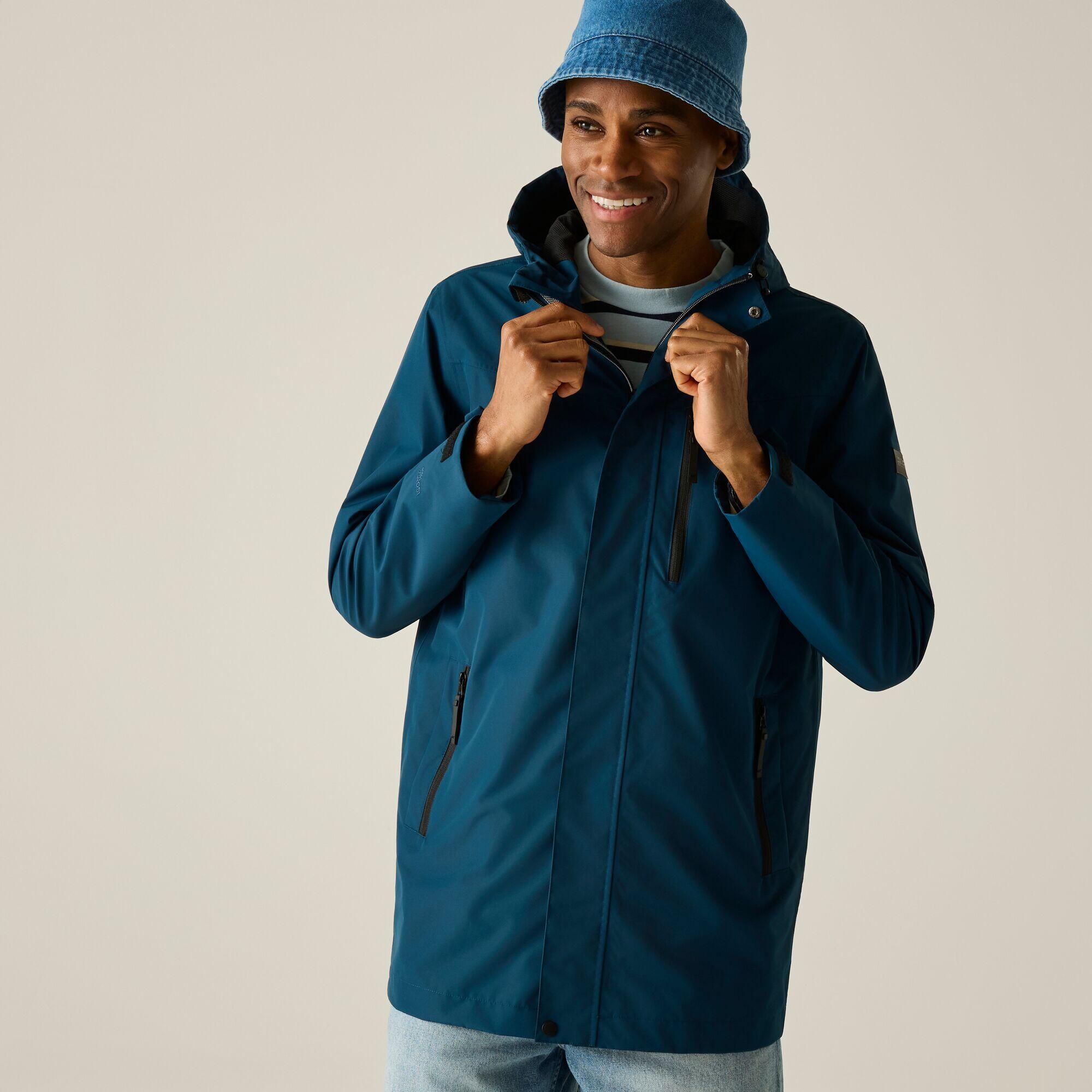 Veste imperméable à capuche longue Daledon pour homme 2/7