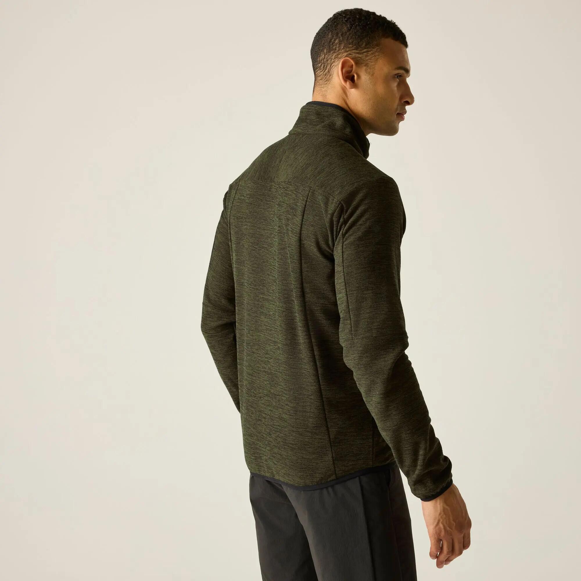 Scaris fleecevest met volledige ritssluiting voor heren, gemêleerd model 2/7