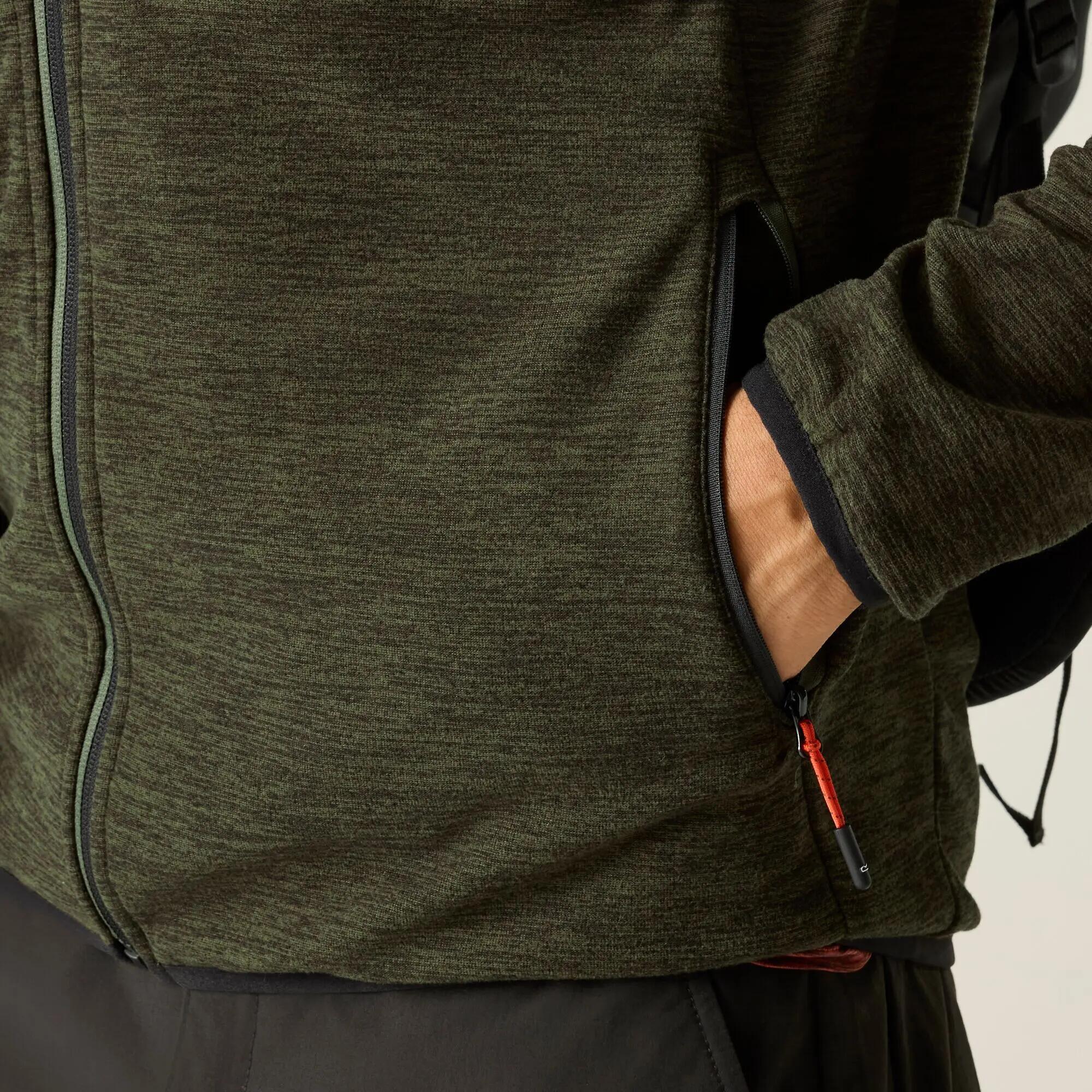 Scaris fleecevest met volledige ritssluiting voor heren, gemêleerd model 4/7