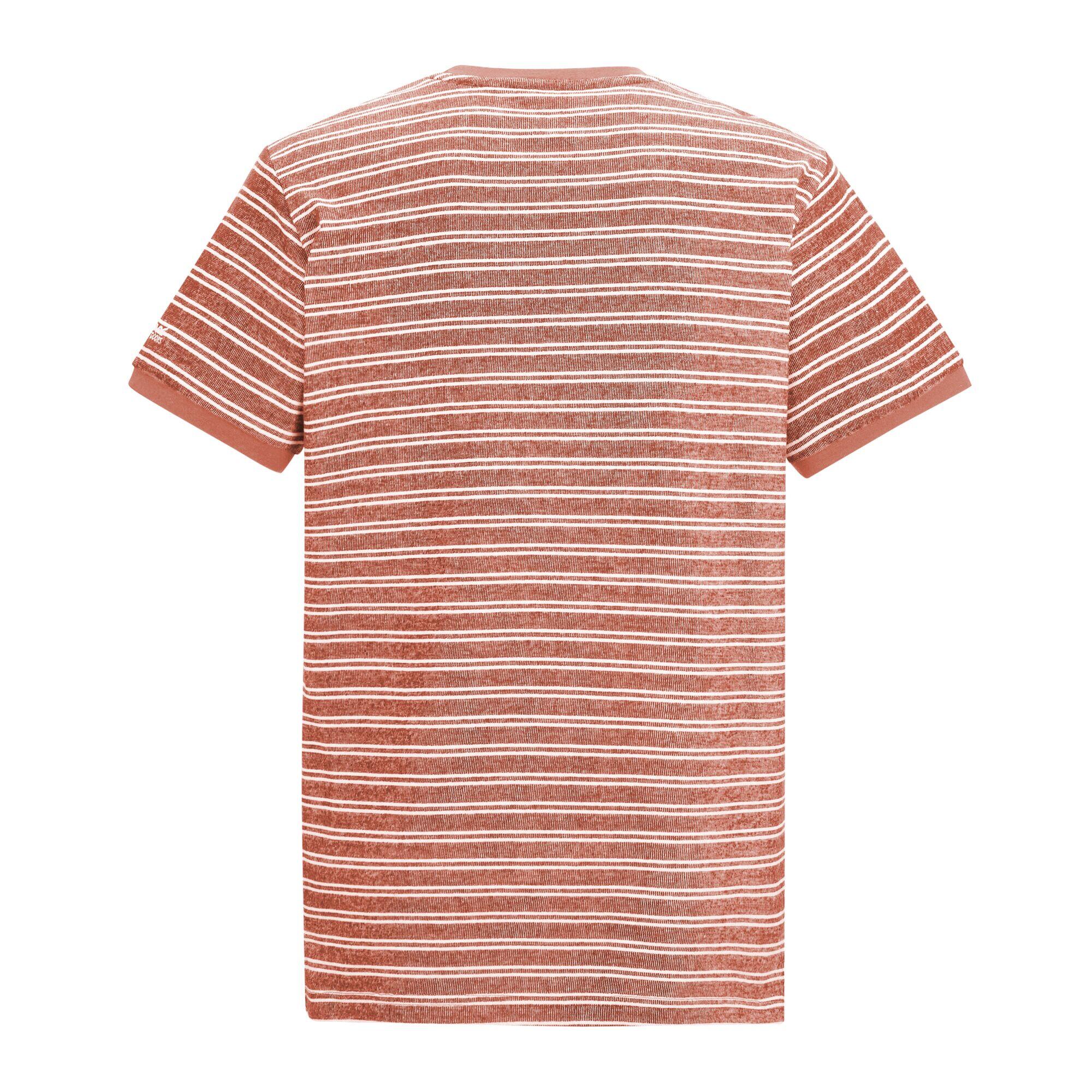 Benlin Herren-T-Shirt mit Streifen und kurzen Ärmeln 6/7