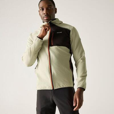 Heren alven fleece met capuchon en volledige ritssluiting