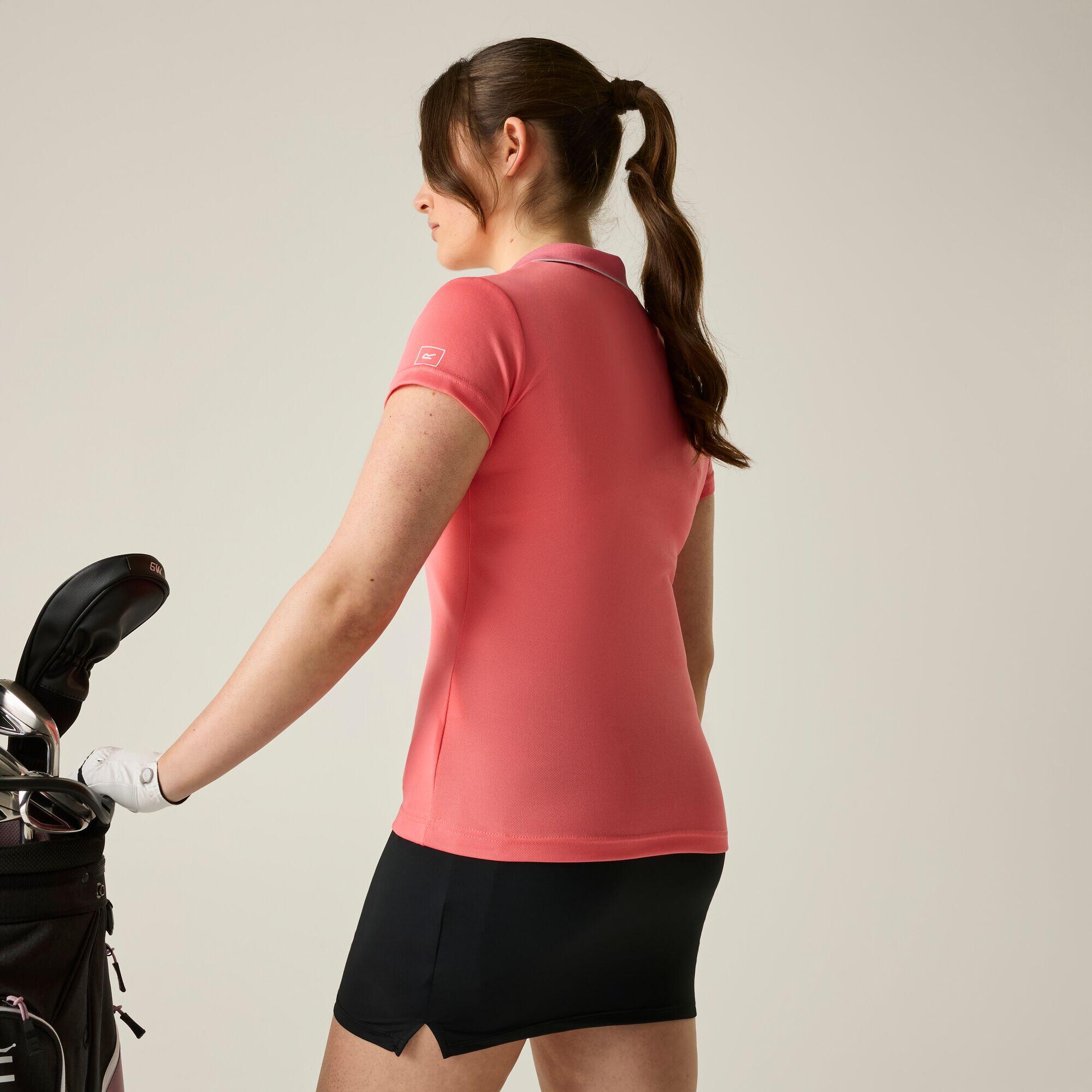 Womens Maverick V Tipped Logo Polo 6/7