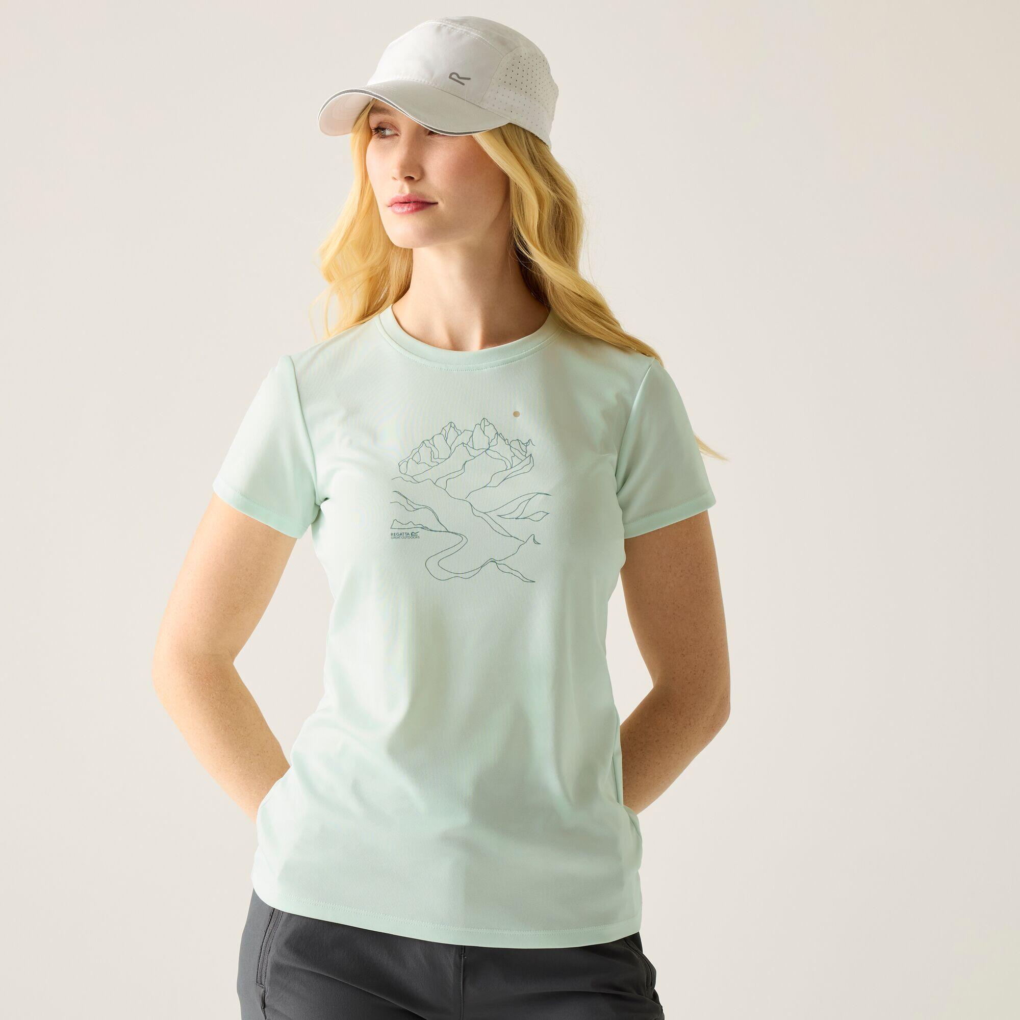 Damen Fingal Kurzarm-T-Shirt mit Grafik 2/7