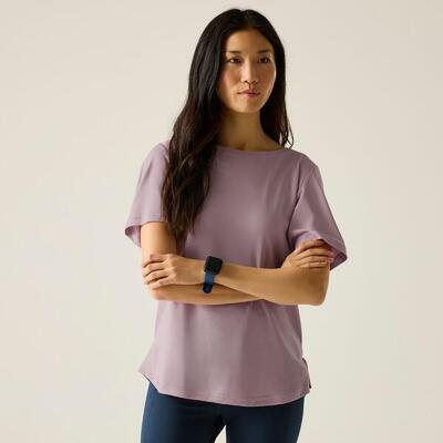 Botanna dames t-shirt met korte mouwen, sneldrogend en met logo