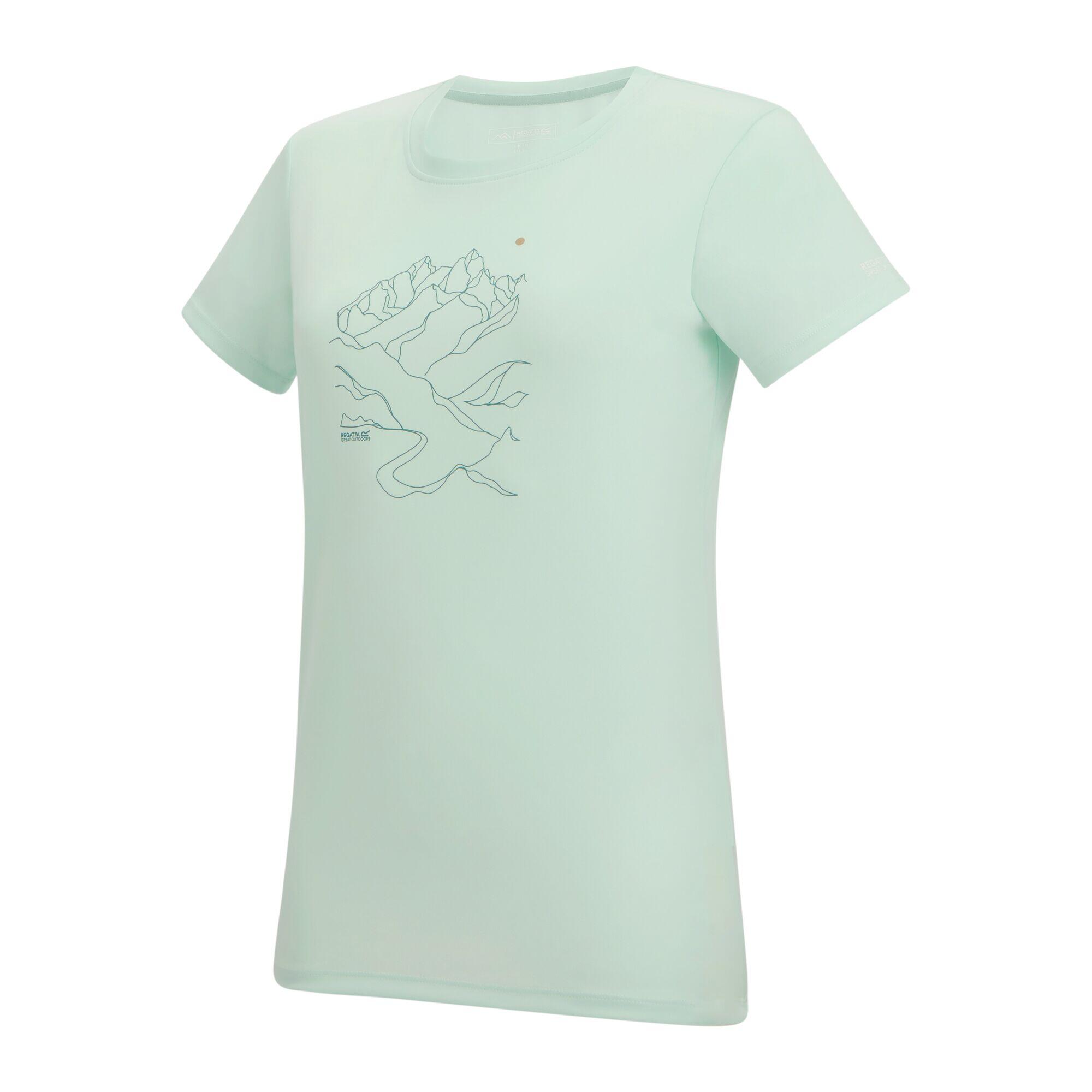 Damen Fingal Kurzarm-T-Shirt mit Grafik 7/7