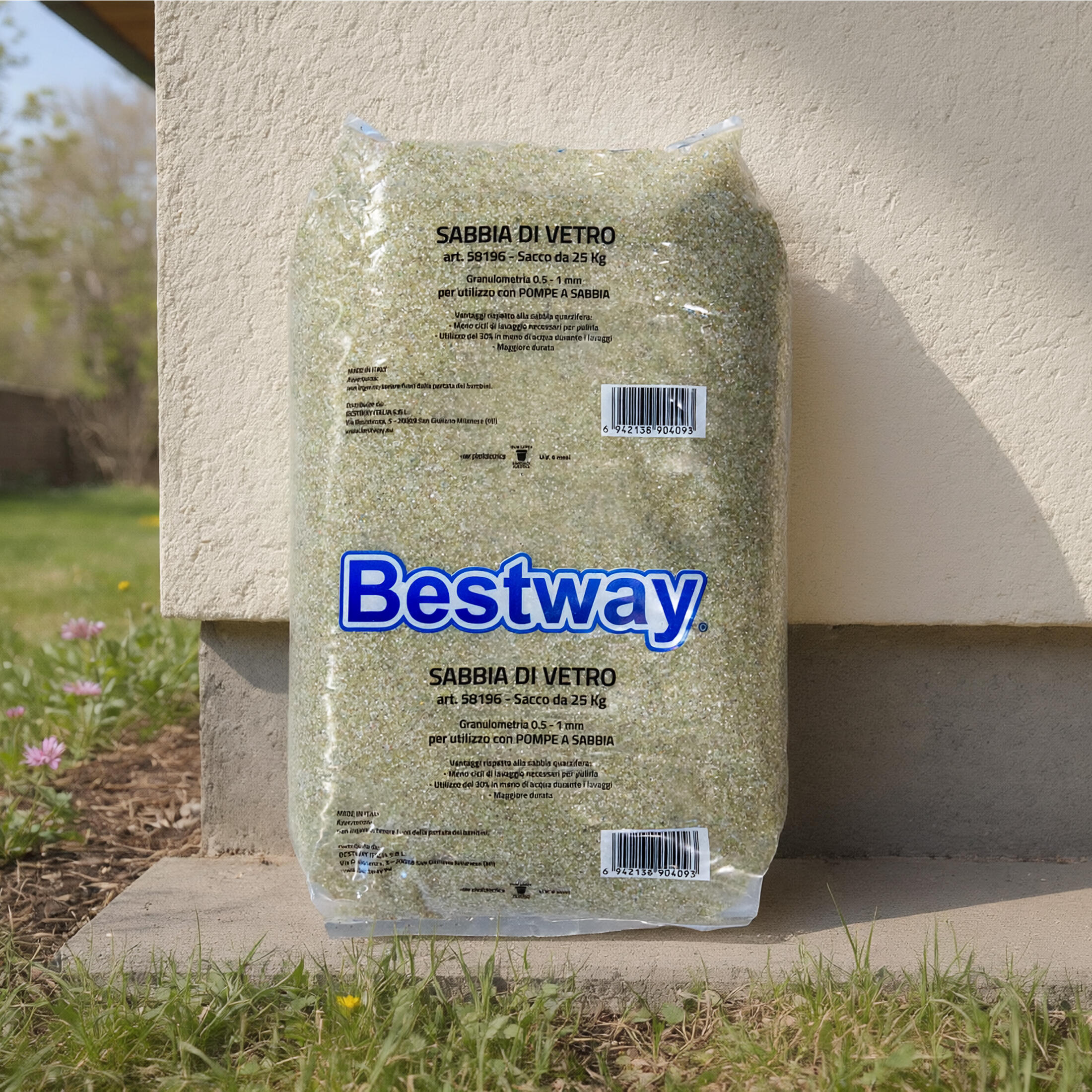 Bestway 58196 Sabbia di vetro per pompa filtro a sabbia, 25 kg 2/2