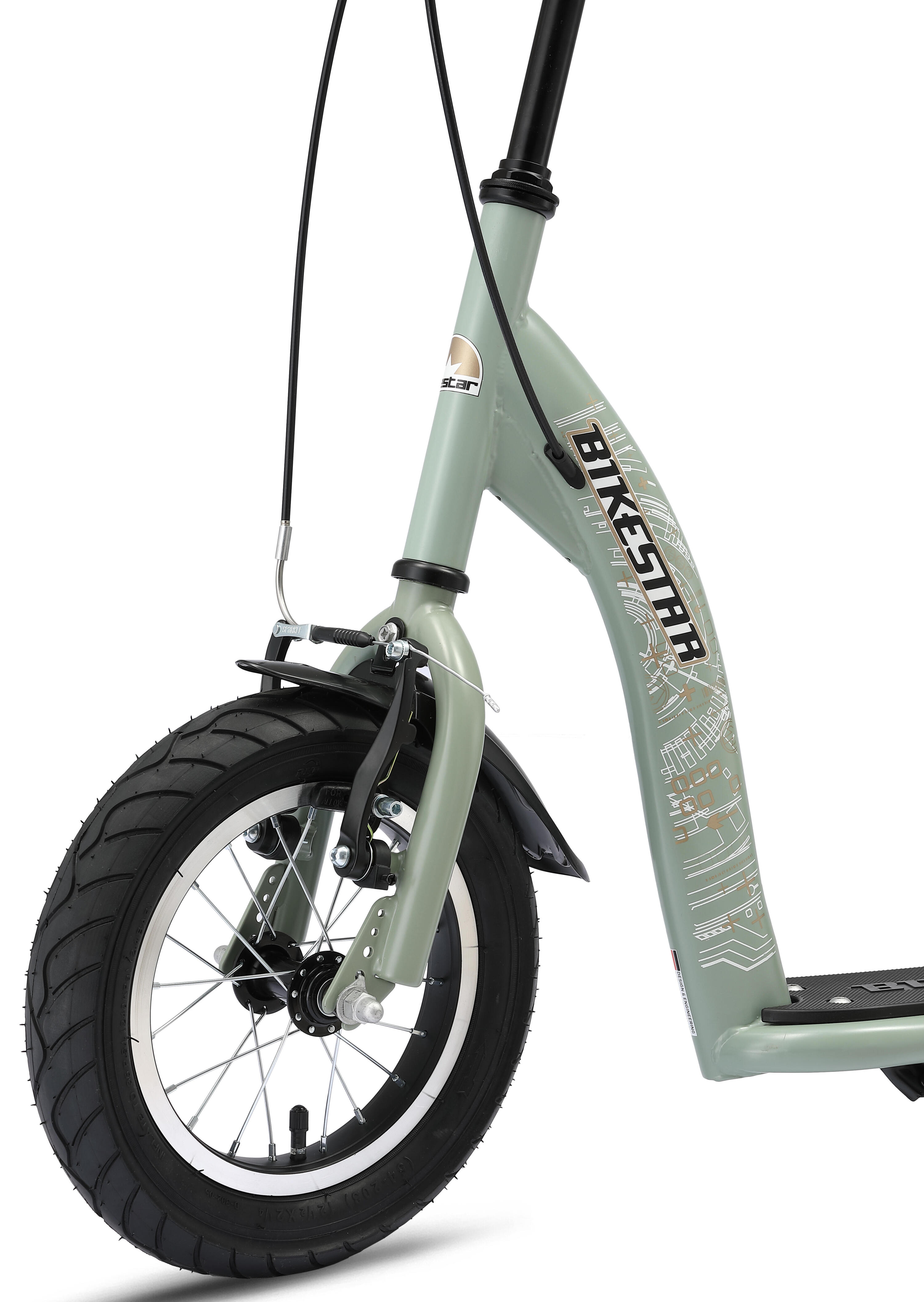 Monopattino con granruote 12", per bambini 8 anni, pneumatici ad aria, Sport 6/7