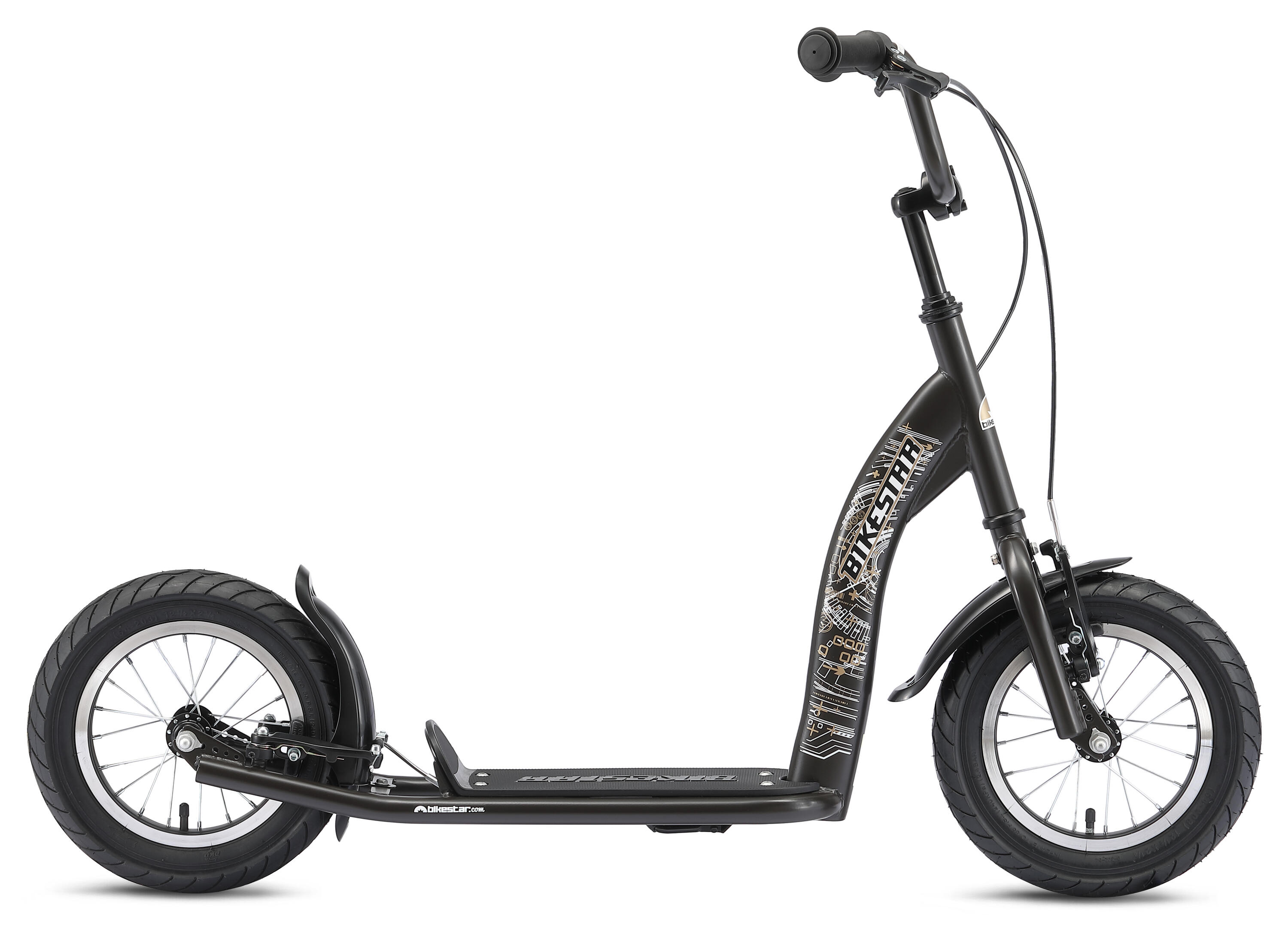 Patinete de ruedas grandes 12", para niños de 8 años, neumáticos de aire, Sport 2/7