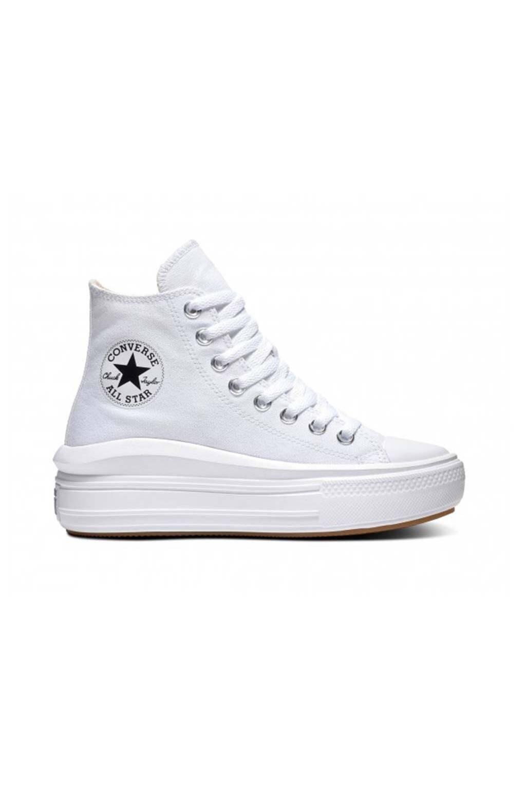 Baskets Converse Chuck Taylor All Star Move Hi, Blanc, Unisexe 7/7