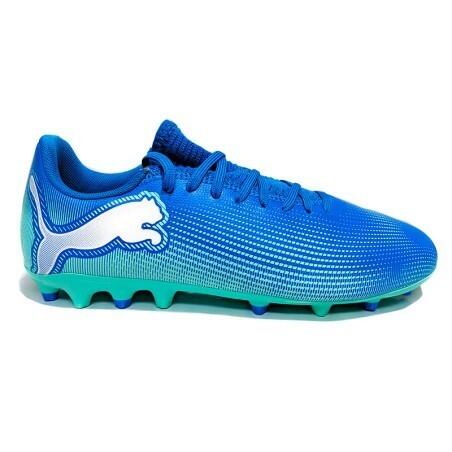 Botas de Fútbol Niño Puma Future 7 Play Mg Junior Color Azul y Blanco-108019-01 7/7