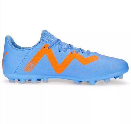 Botas de fútbol PUMA FUTURE PLAY MG. Morado/naranja 5/5