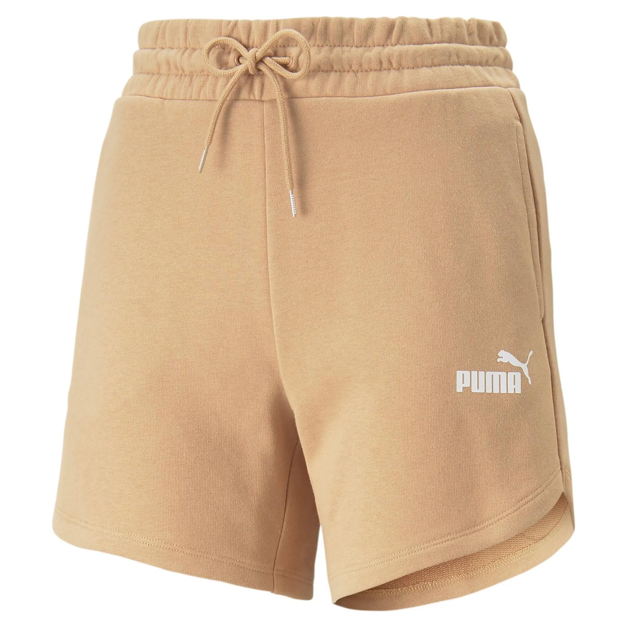 Shorts Essentials High Waist Donna PUMA Dusty Tan Beige 7/7