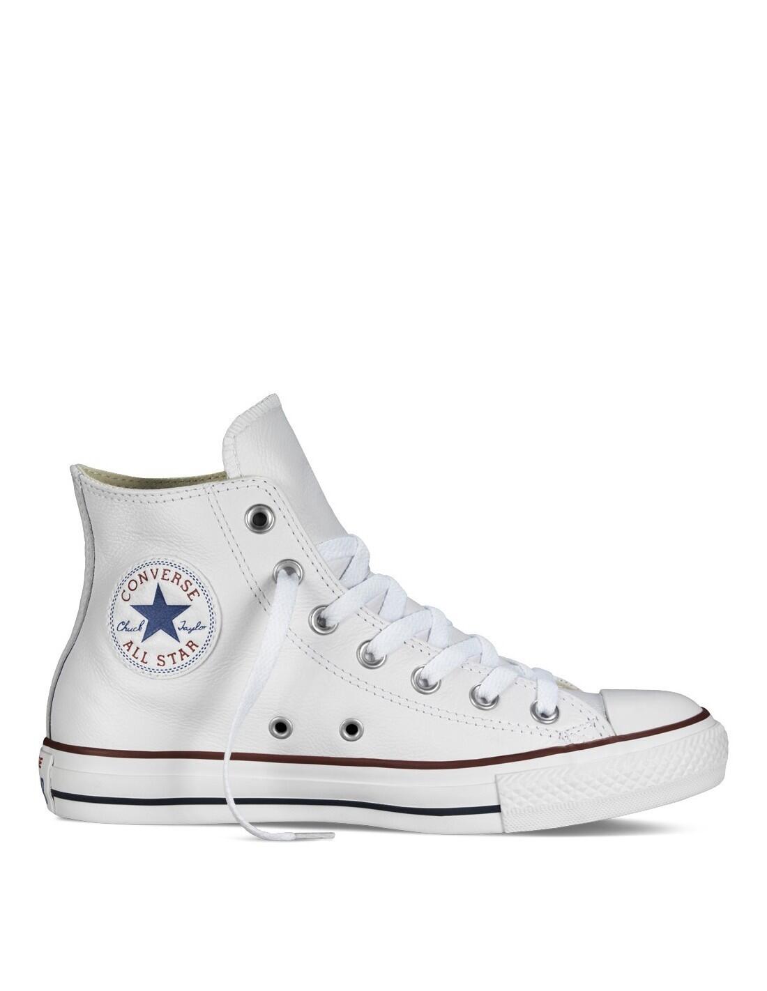 Sneakers Converse Chuck Taylor HI Leather, Wit, Uniseks 7/7