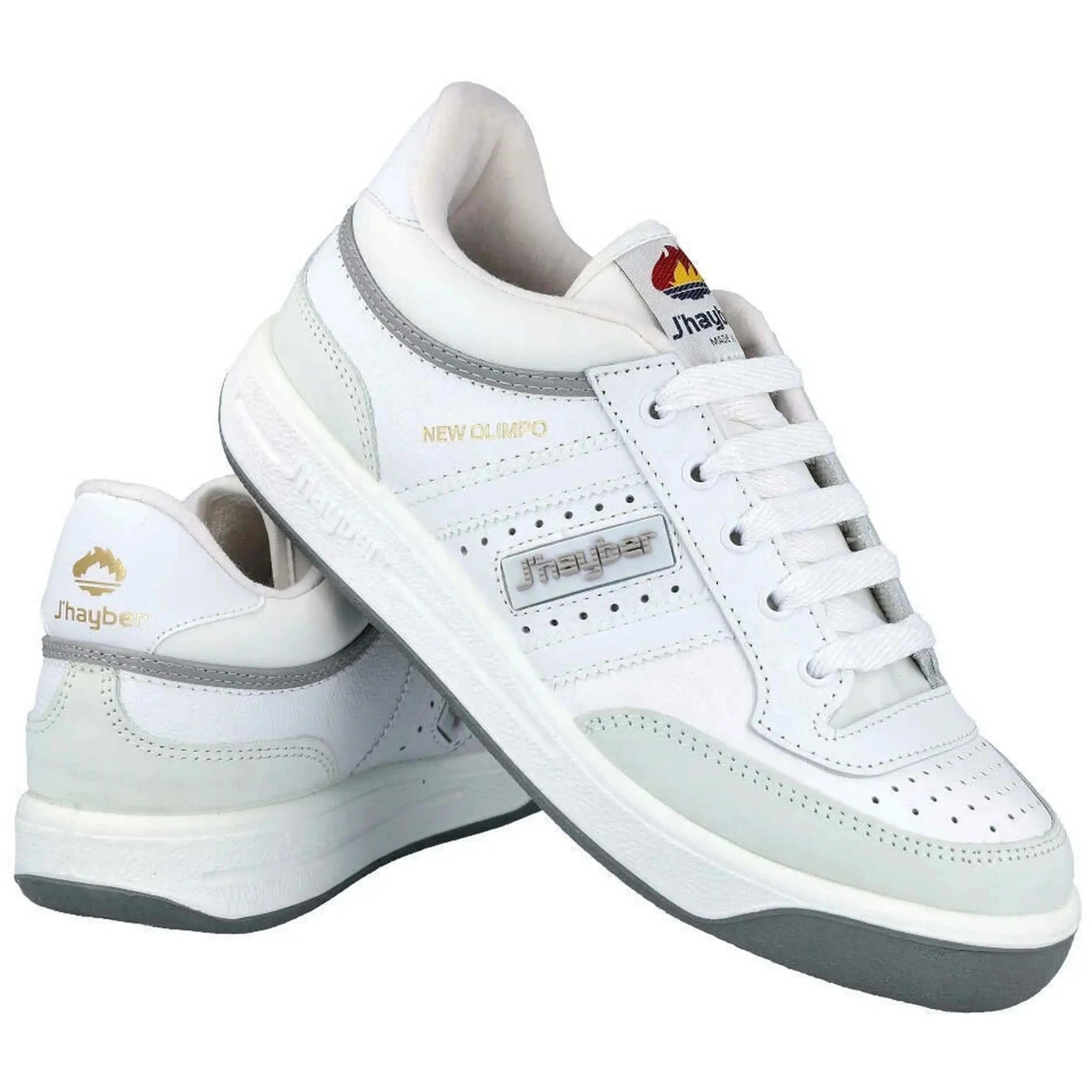 Zapatillas J'Hayber New Olimpo Blanco Ad. Gris-63638-850 3/5