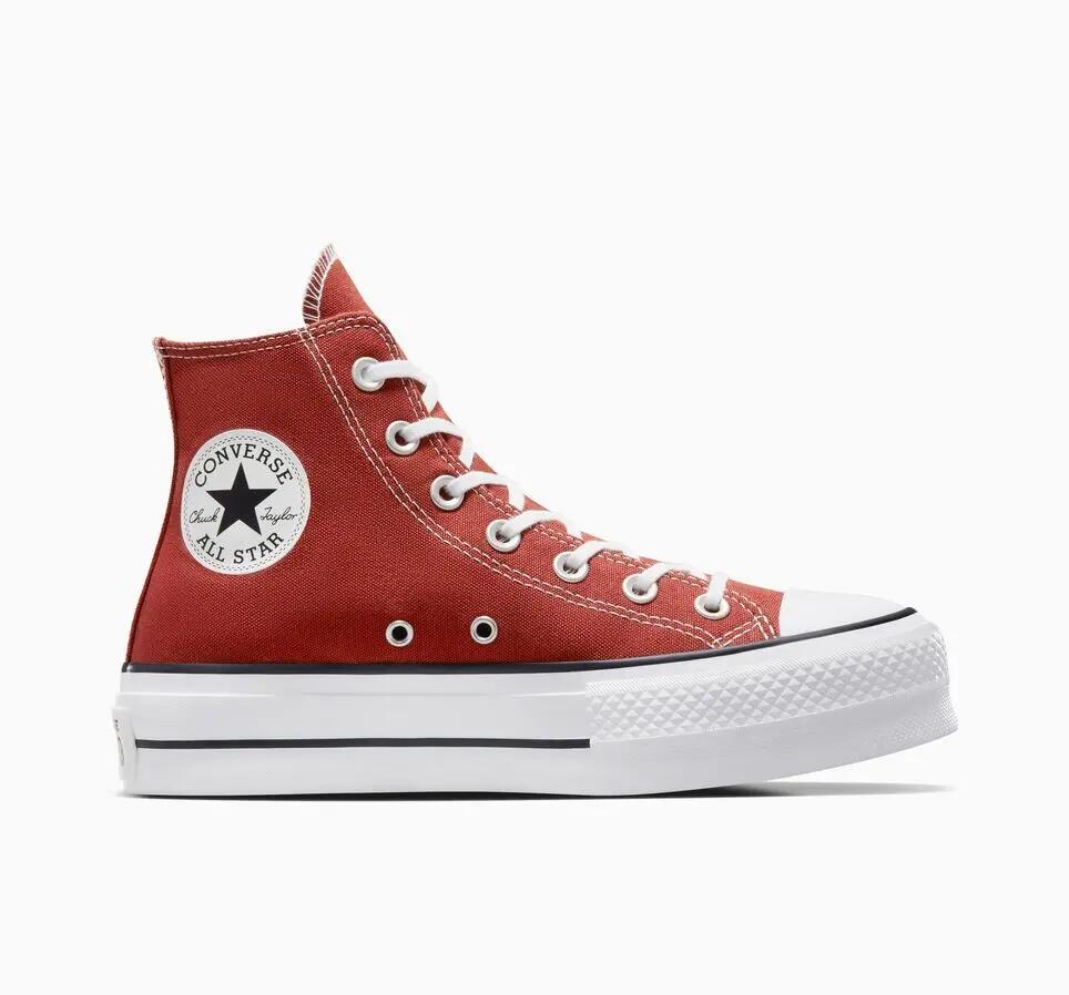 Zapatillas mujer Converse Chuck Taylor All Star Lift Platform Canvas Marron 6/6